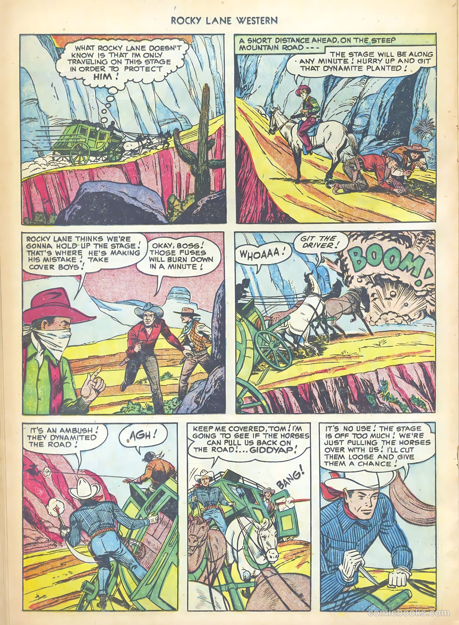 Rocky Lane Western #17 (1950) — page 28 of 52