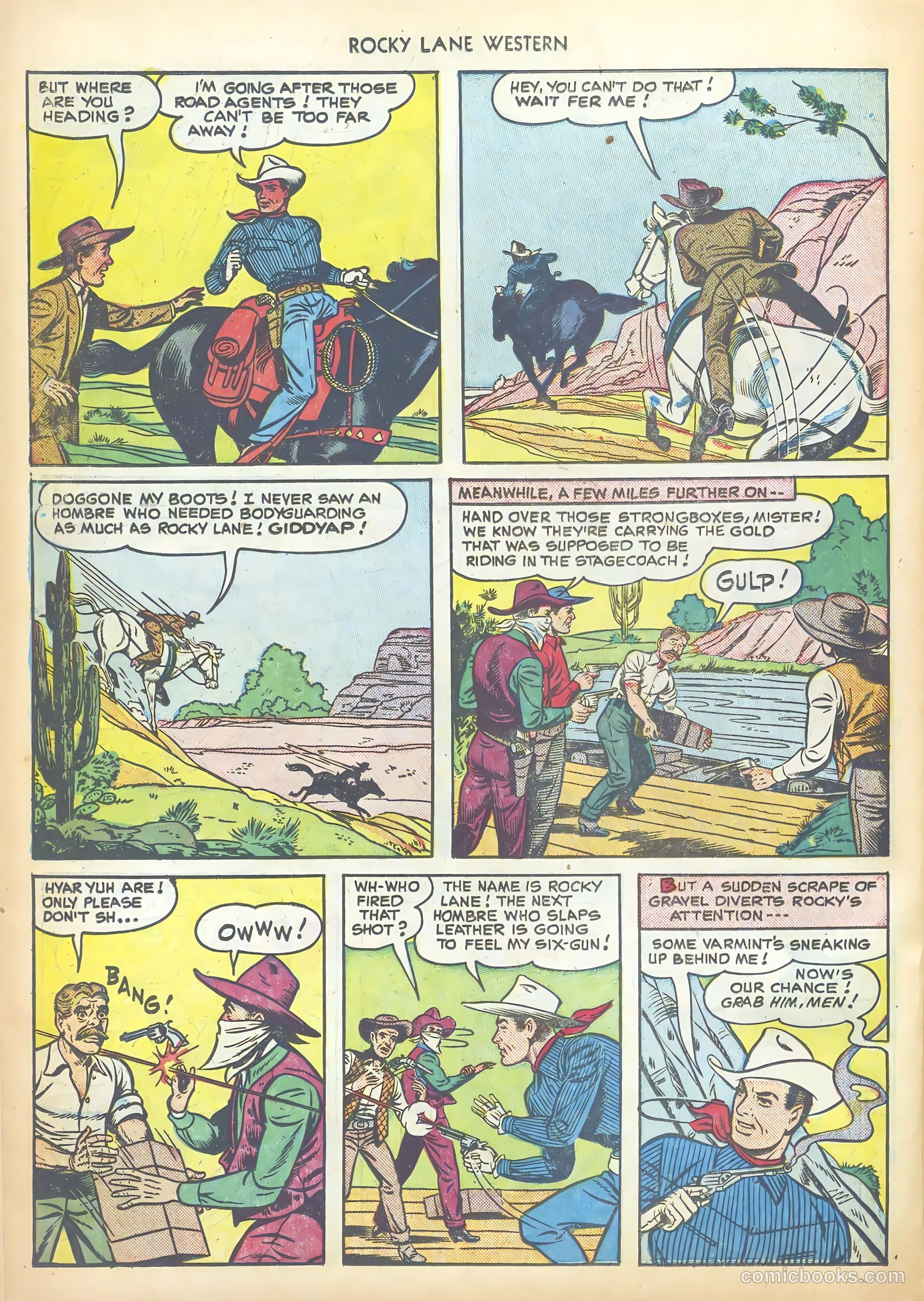 Rocky Lane Western #17 (1950) — page 30 of 52