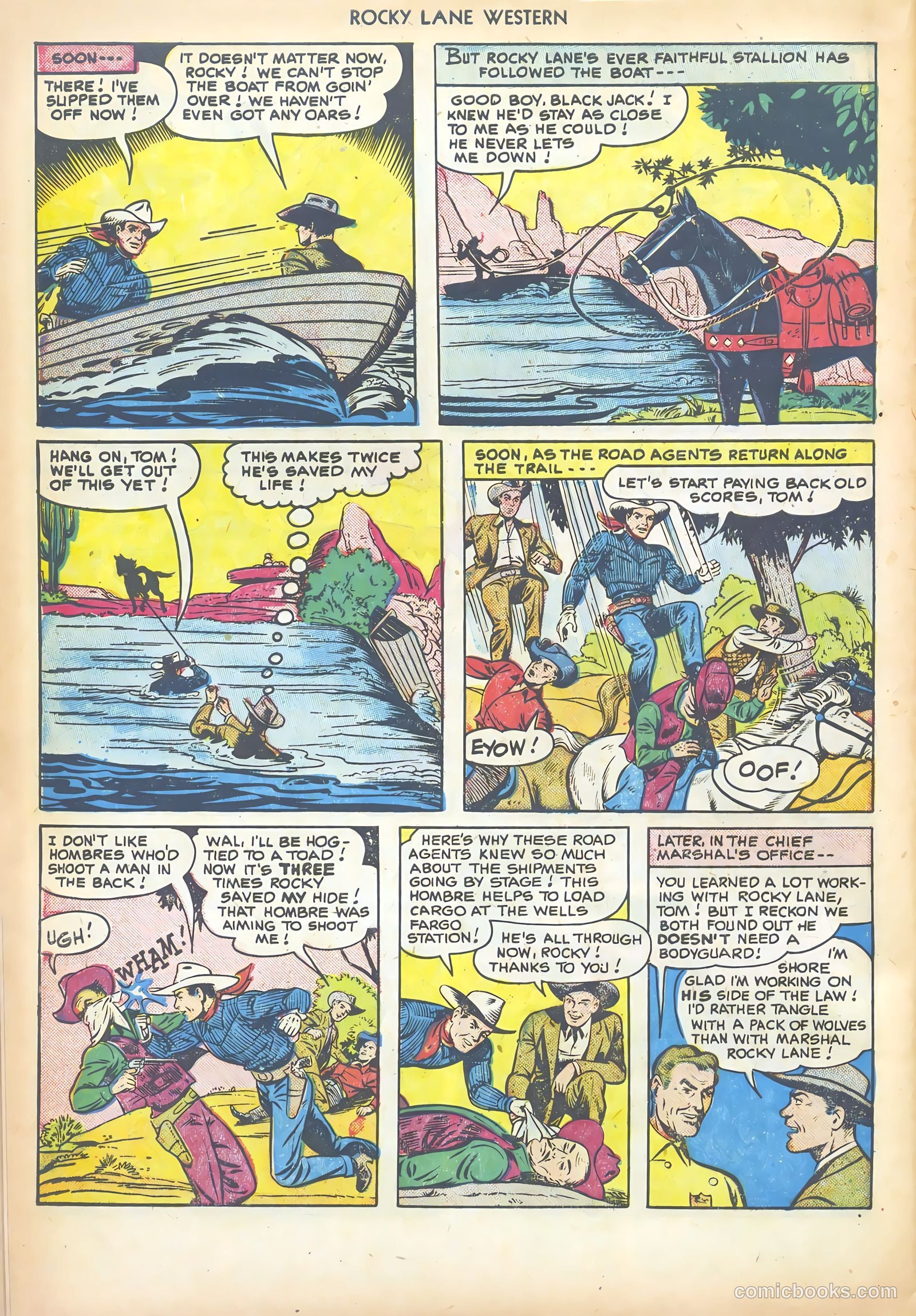 Rocky Lane Western #17 (1950) — page 32 of 52