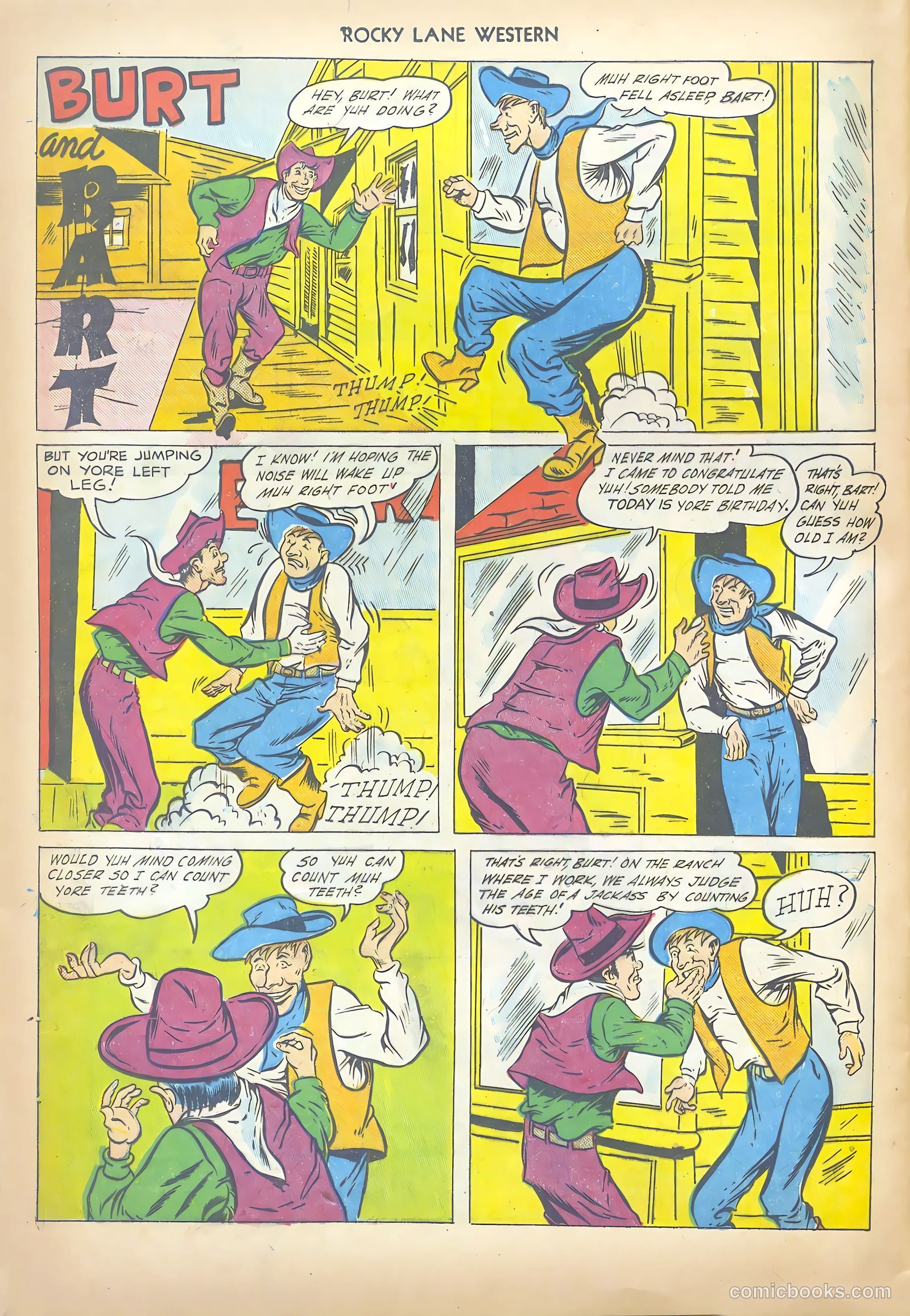 Rocky Lane Western #17 (1950) — page 36 of 52
