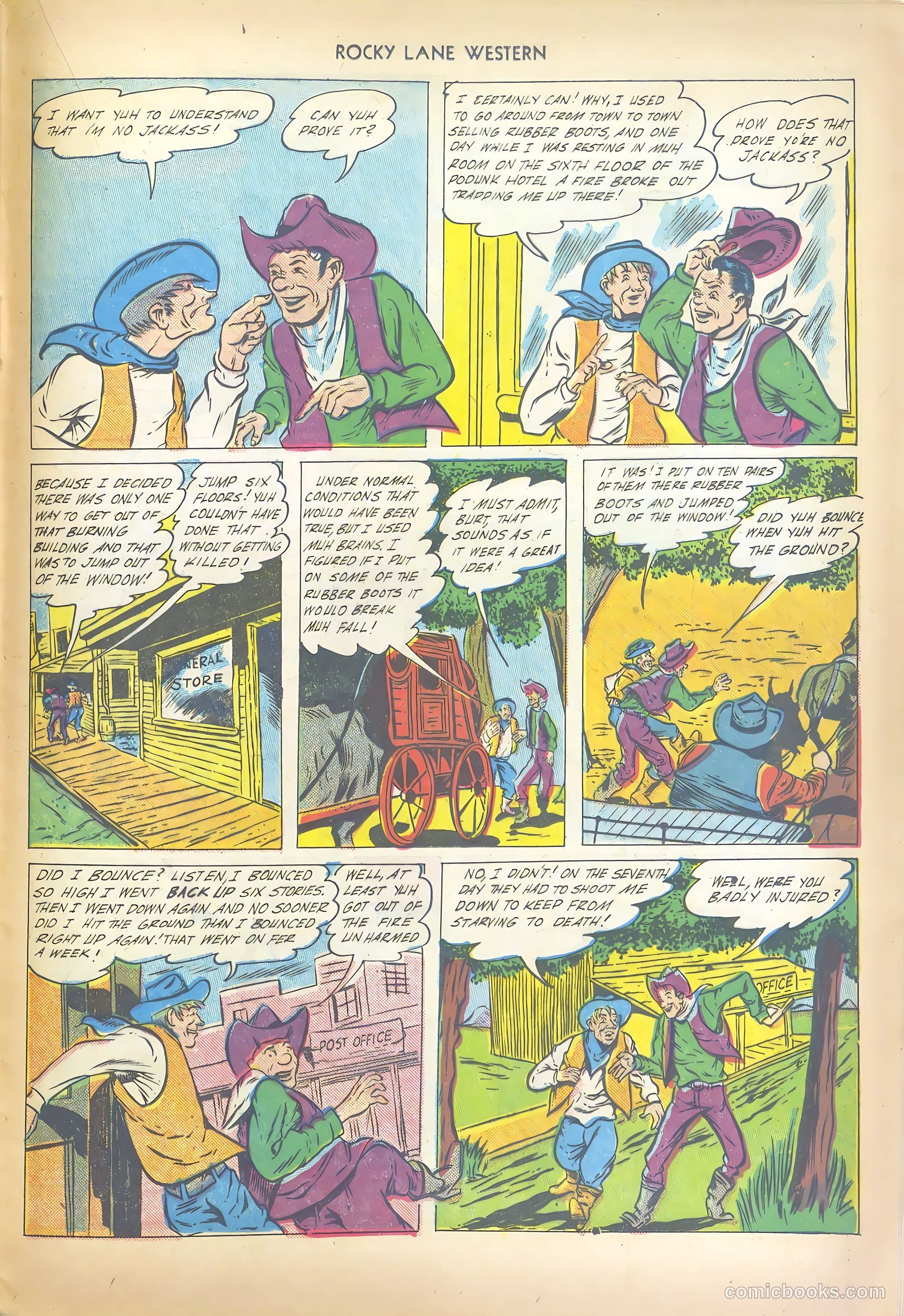 Rocky Lane Western #17 (1950) — page 37 of 52