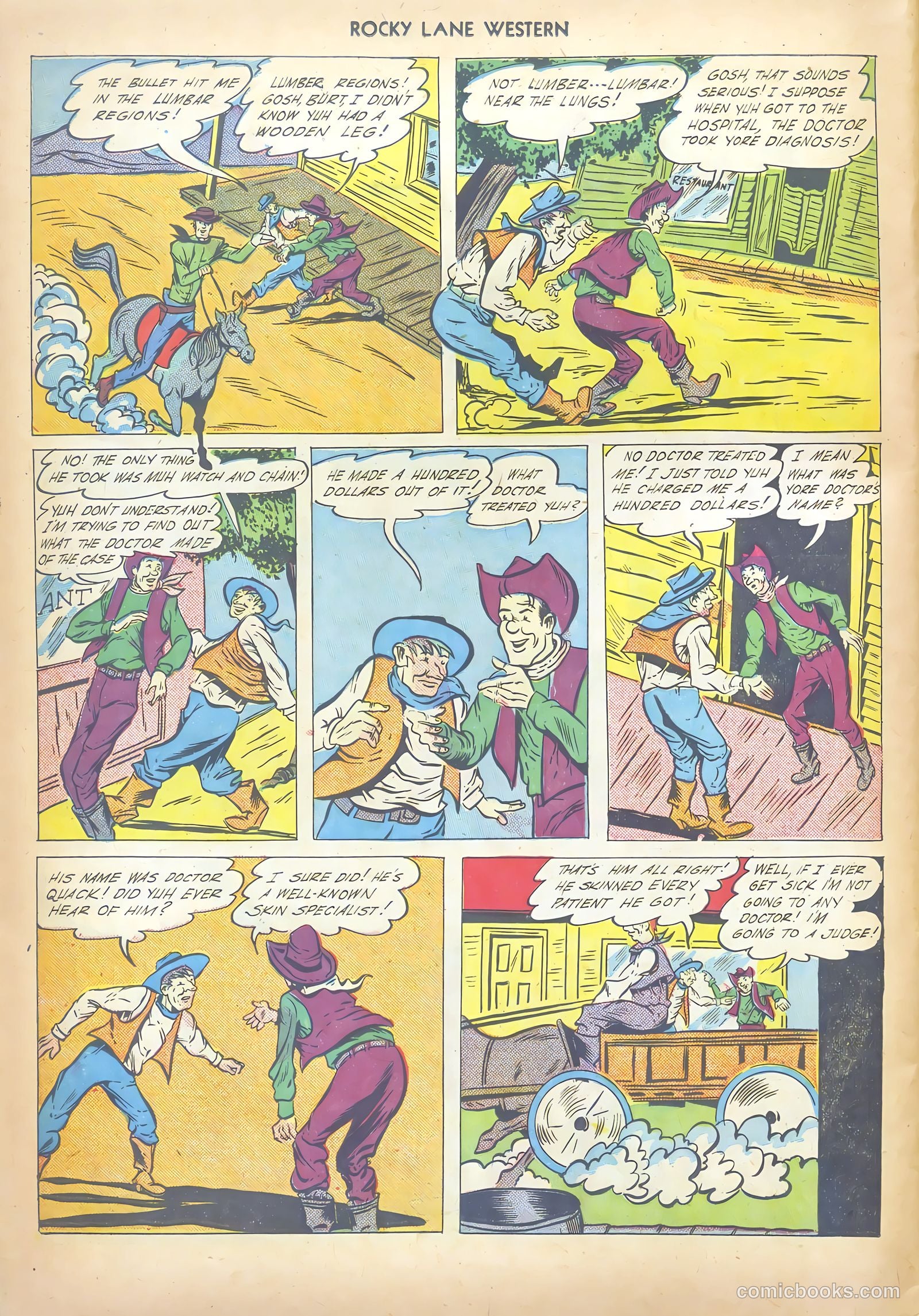 Rocky Lane Western #17 (1950) — page 38 of 52