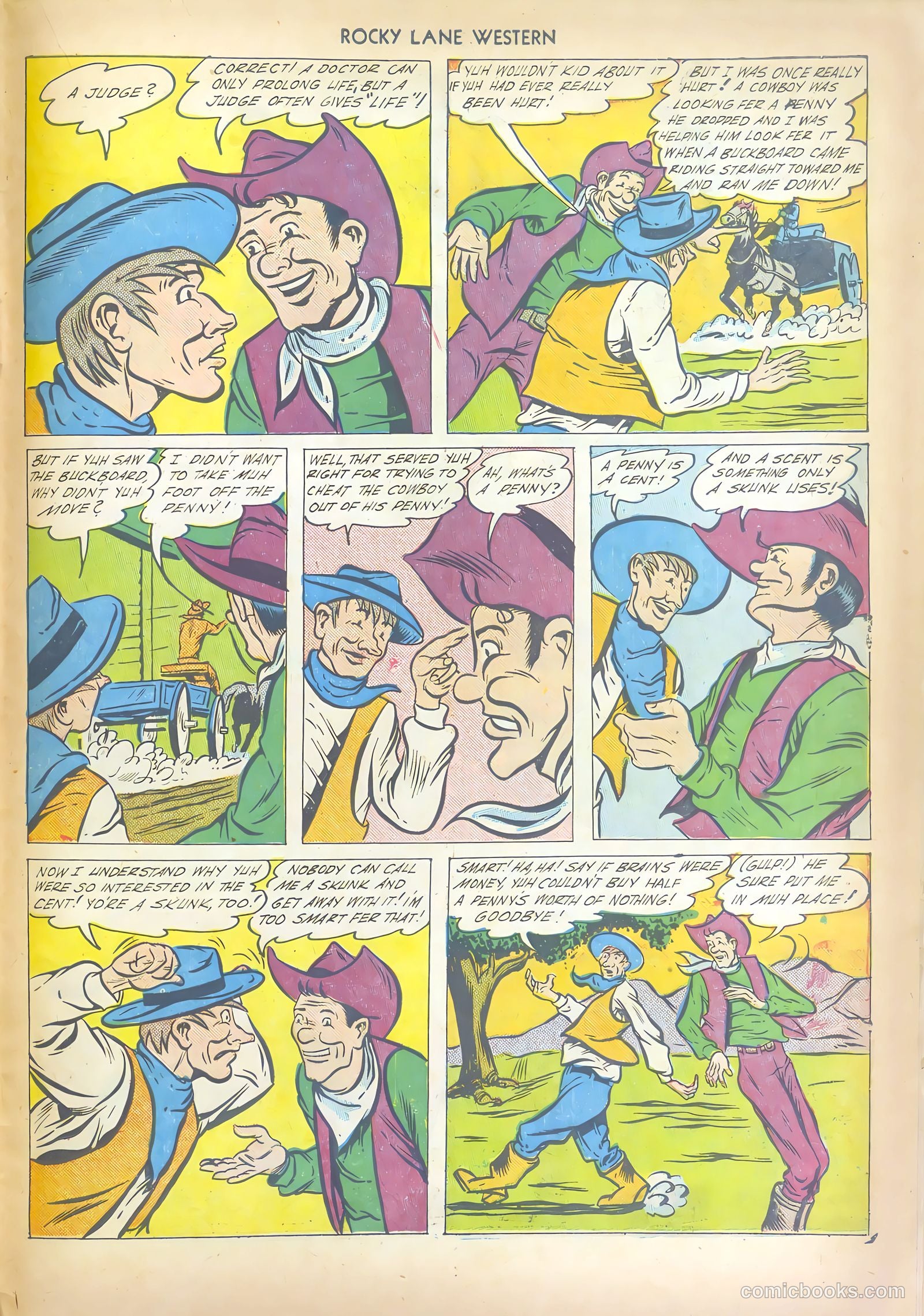 Rocky Lane Western #17 (1950) — page 39 of 52