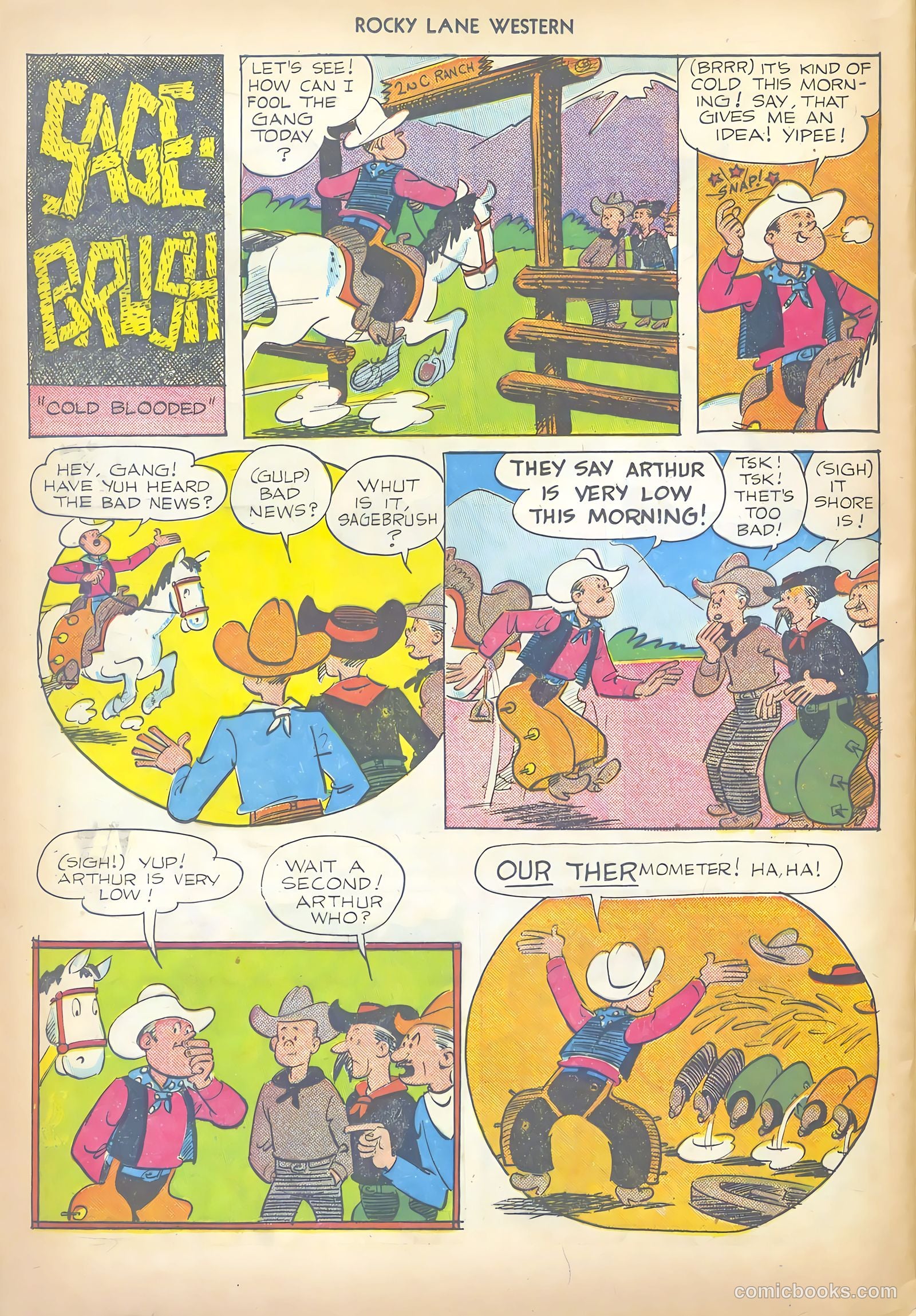 Rocky Lane Western #17 (1950) — page 40 of 52