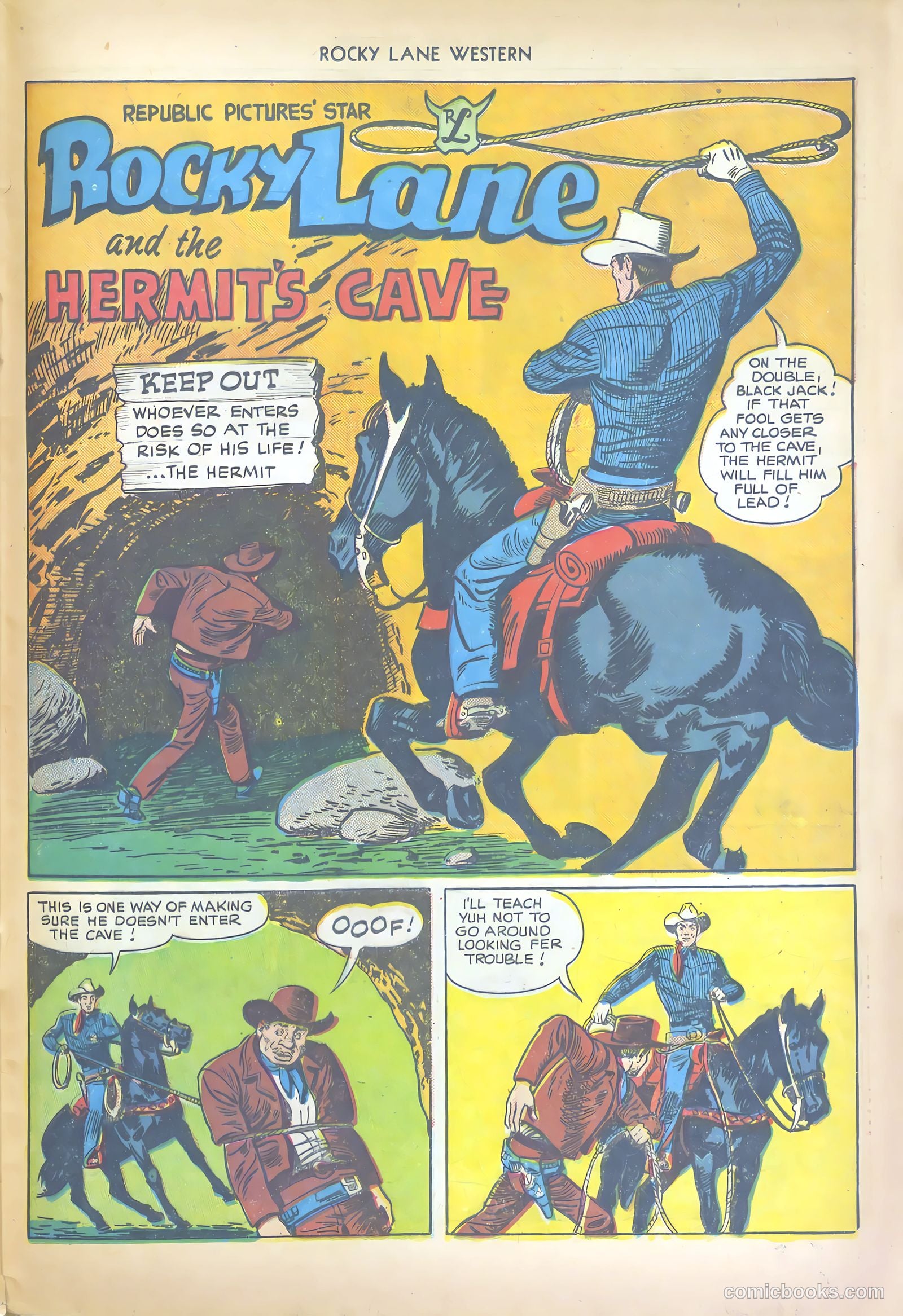 Rocky Lane Western #17 (1950) — page 41 of 52