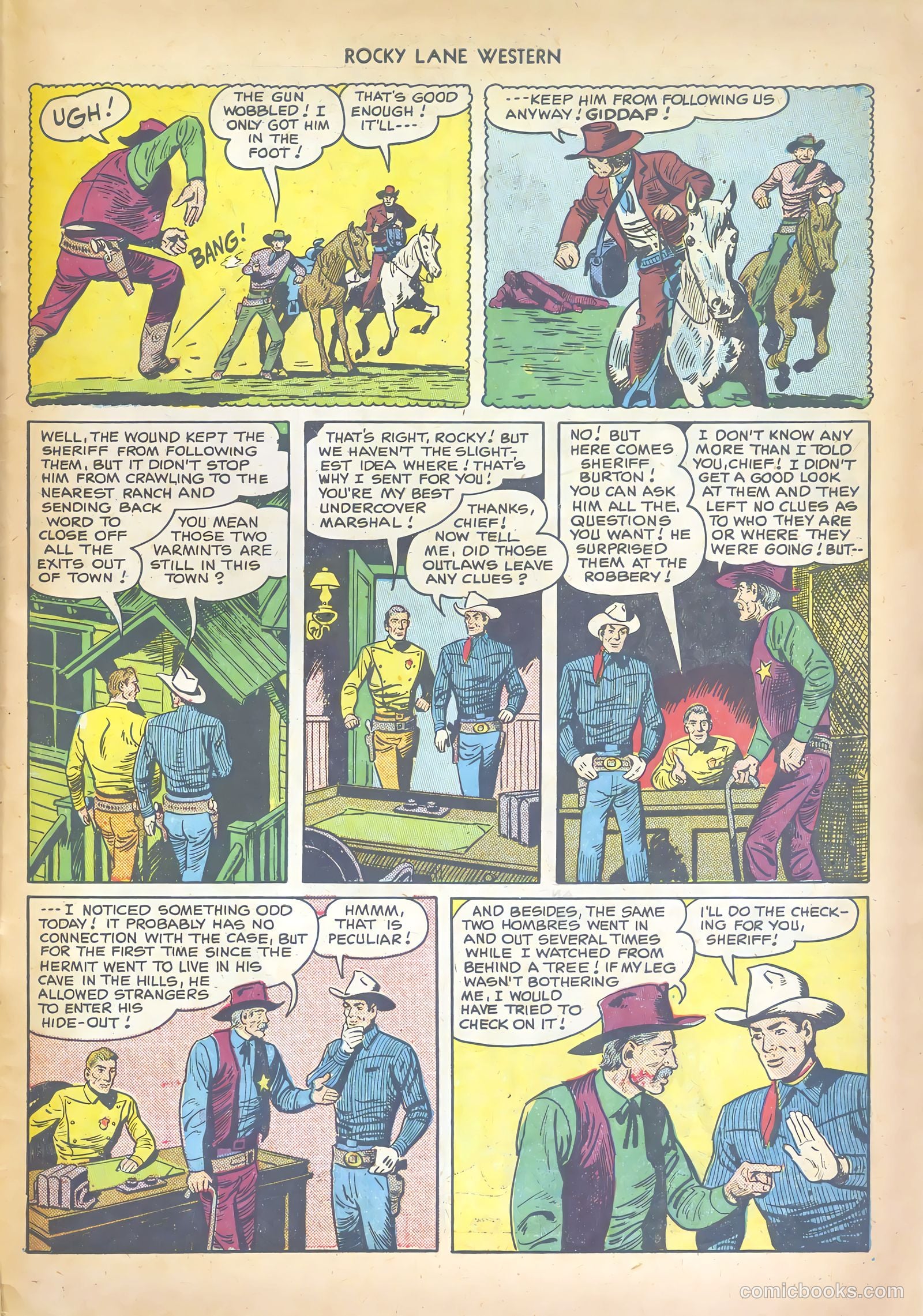 Rocky Lane Western #17 (1950) — page 43 of 52