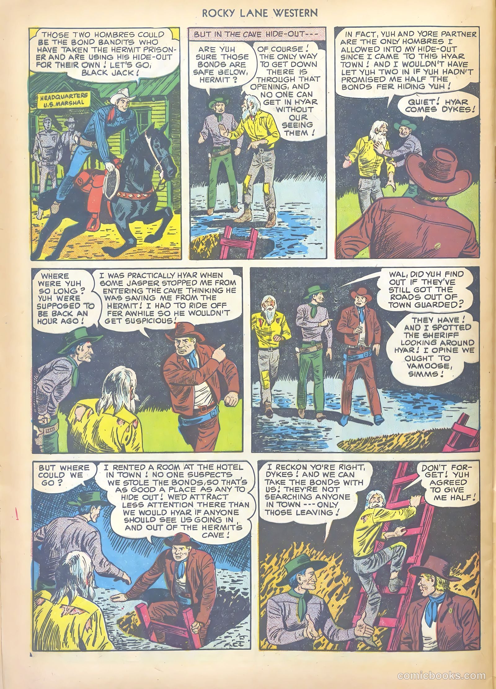 Rocky Lane Western #17 (1950) — page 44 of 52
