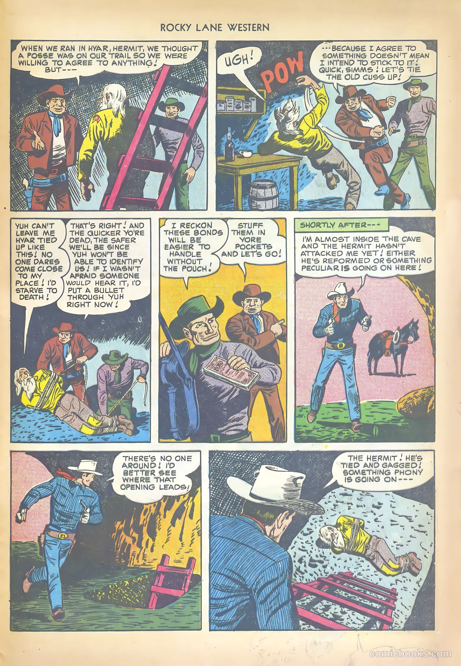 Rocky Lane Western #17 (1950) — page 45 of 52