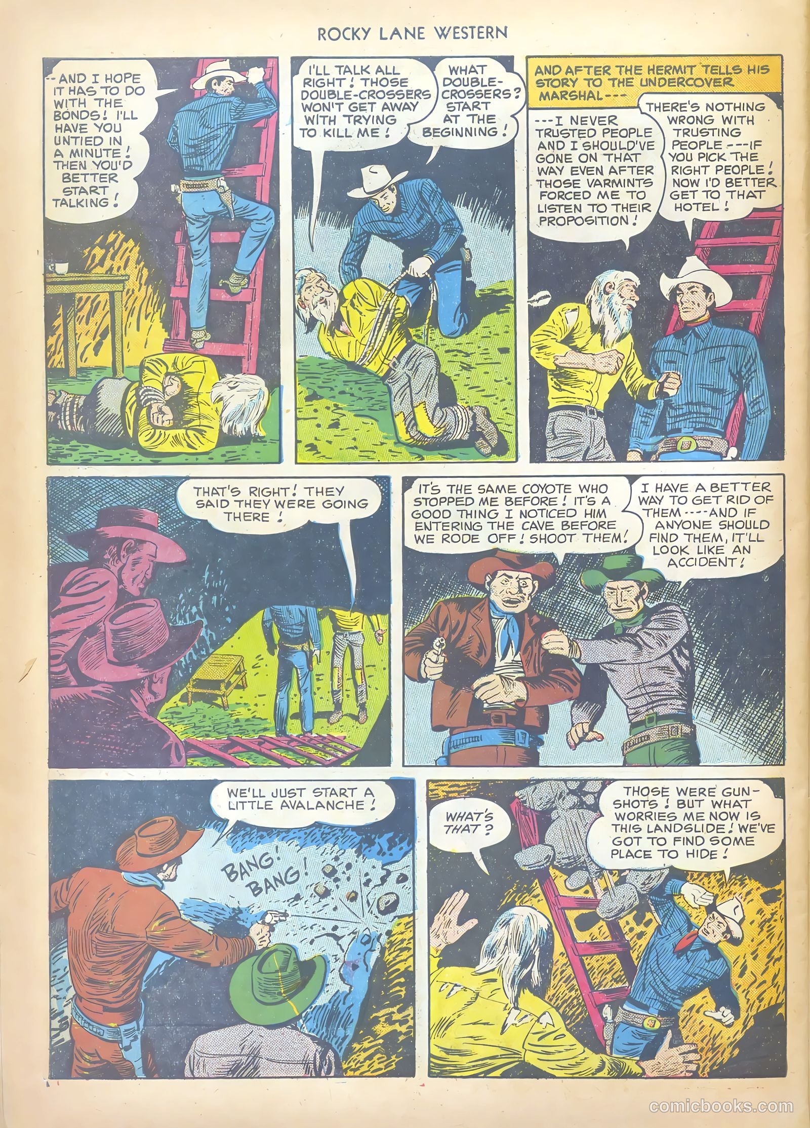 Rocky Lane Western #17 (1950) — page 46 of 52