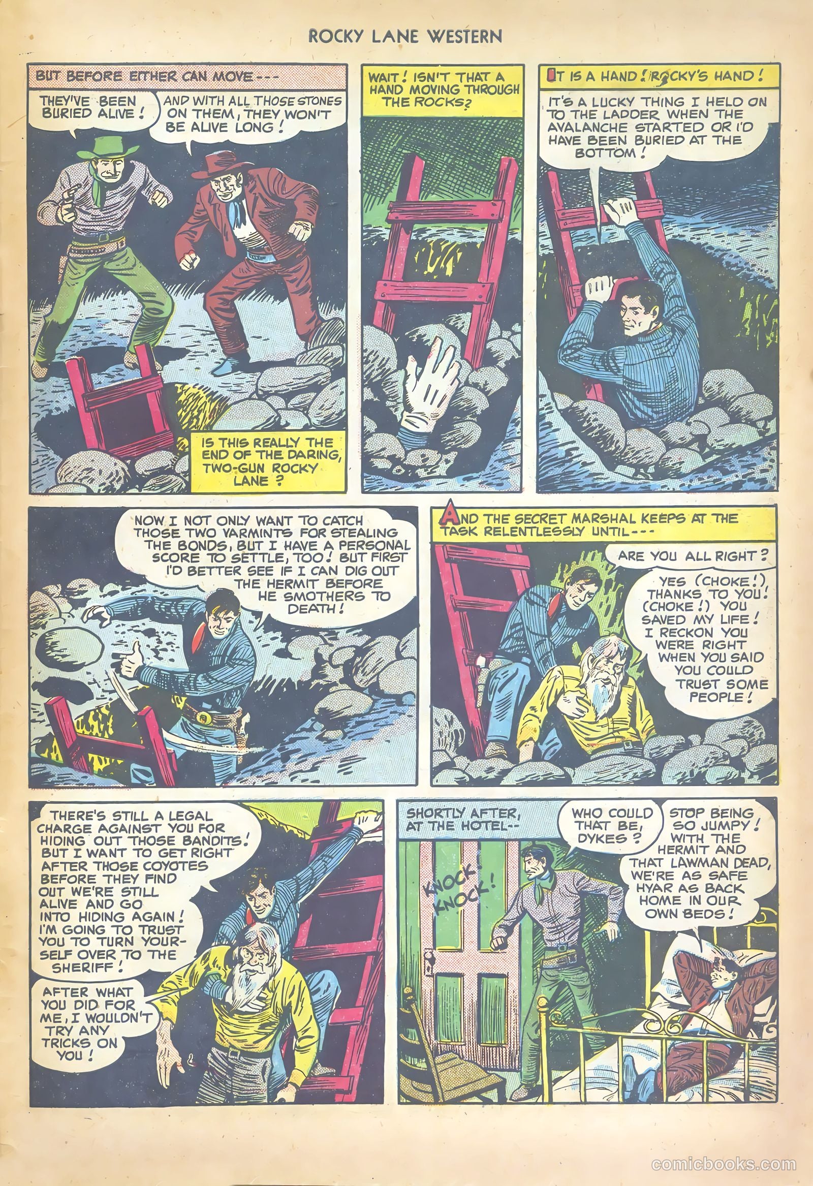 Rocky Lane Western #17 (1950) — page 47 of 52