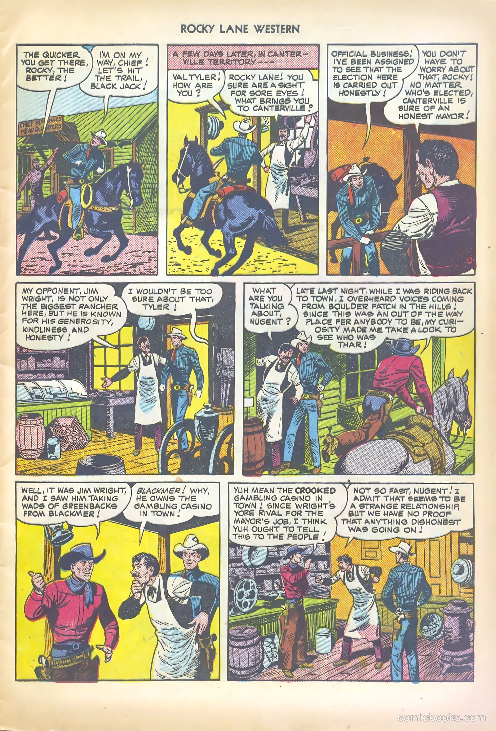 Rocky Lane Western #19 (1950) — page 5 of 52