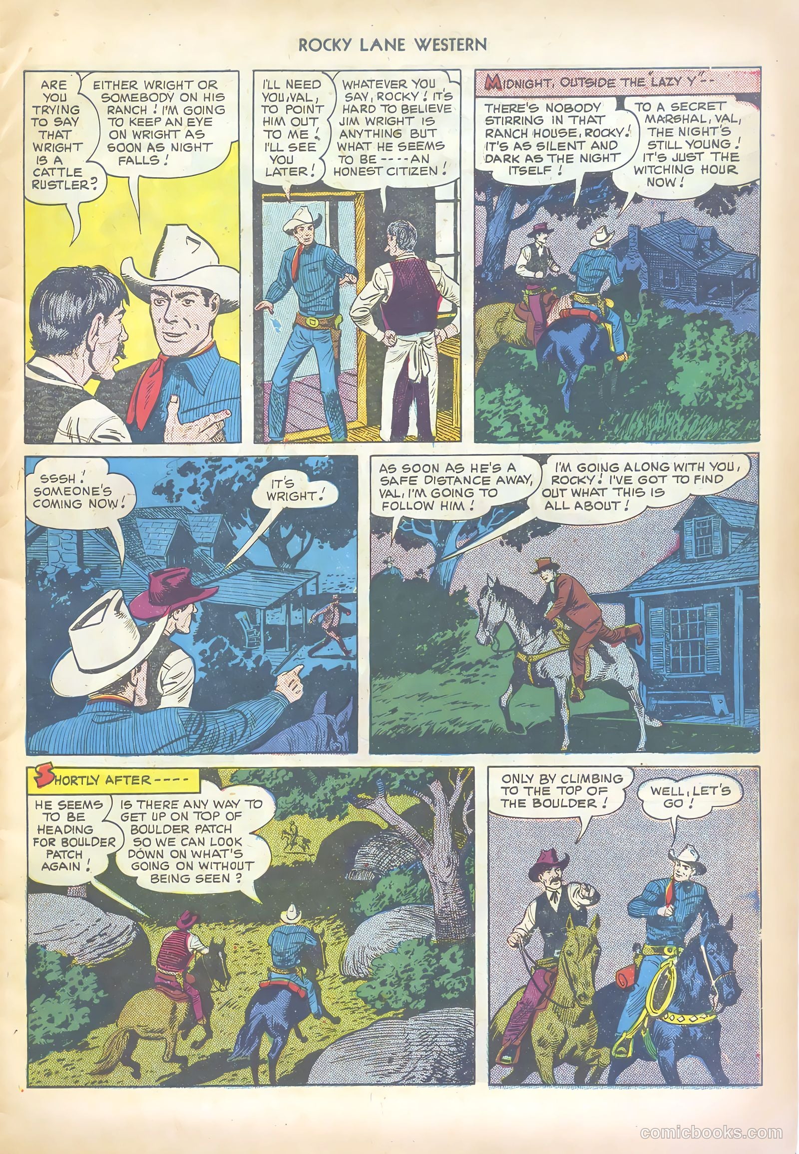 Rocky Lane Western #19 (1950) — page 7 of 52