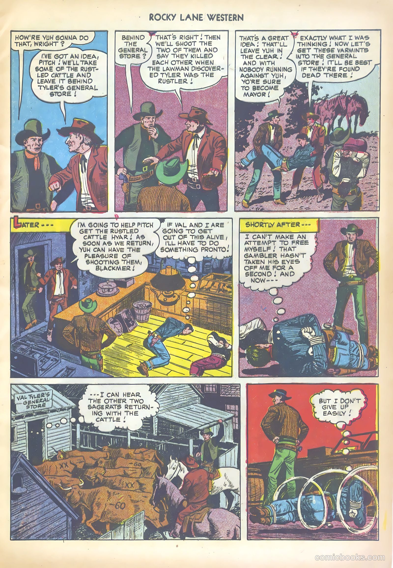 Rocky Lane Western #19 (1950) — page 9 of 52