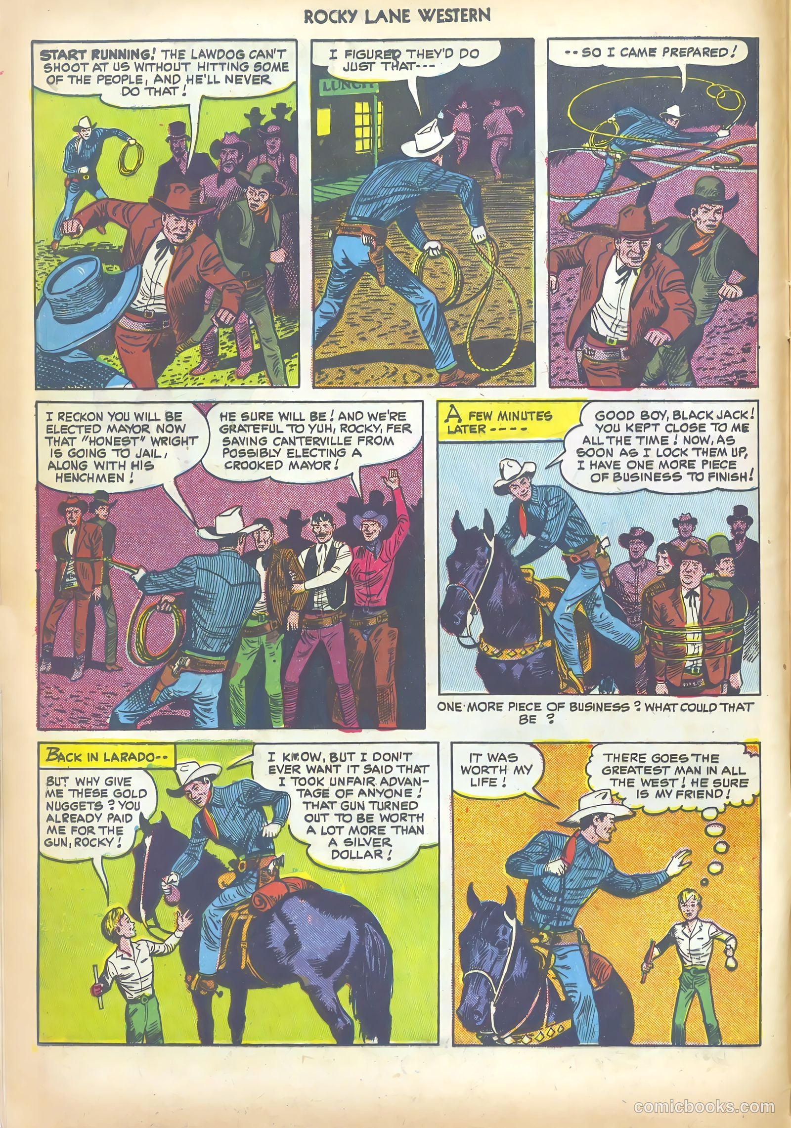 Rocky Lane Western #19 (1950) — page 12 of 52