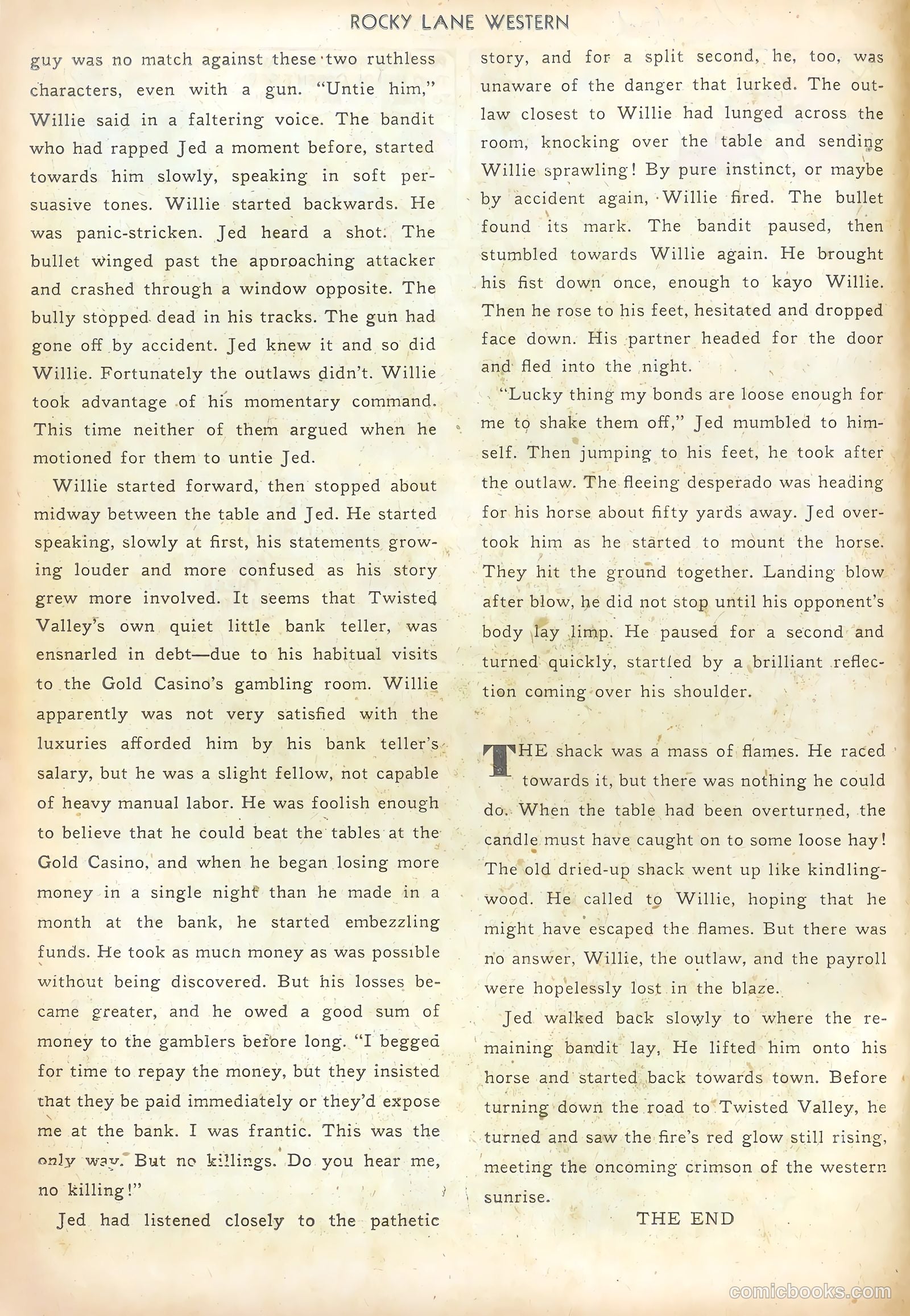 Rocky Lane Western #19 (1950) — page 14 of 52