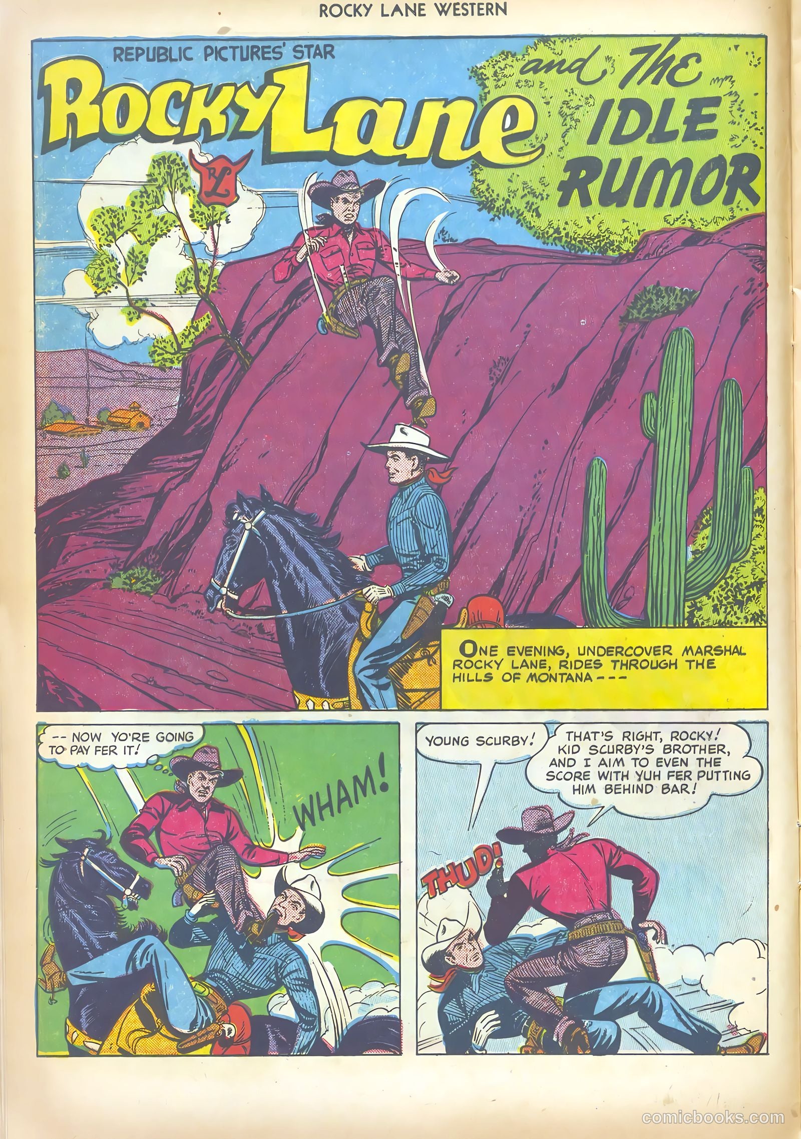 Rocky Lane Western #19 (1950) — page 16 of 52