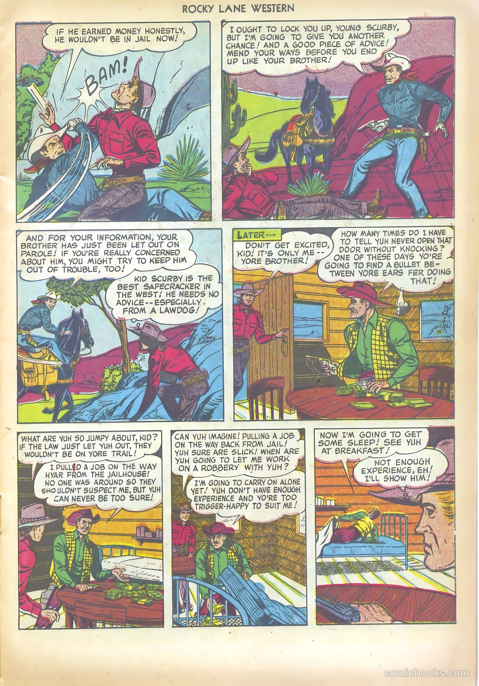 Rocky Lane Western #19 (1950) — page 17 of 52
