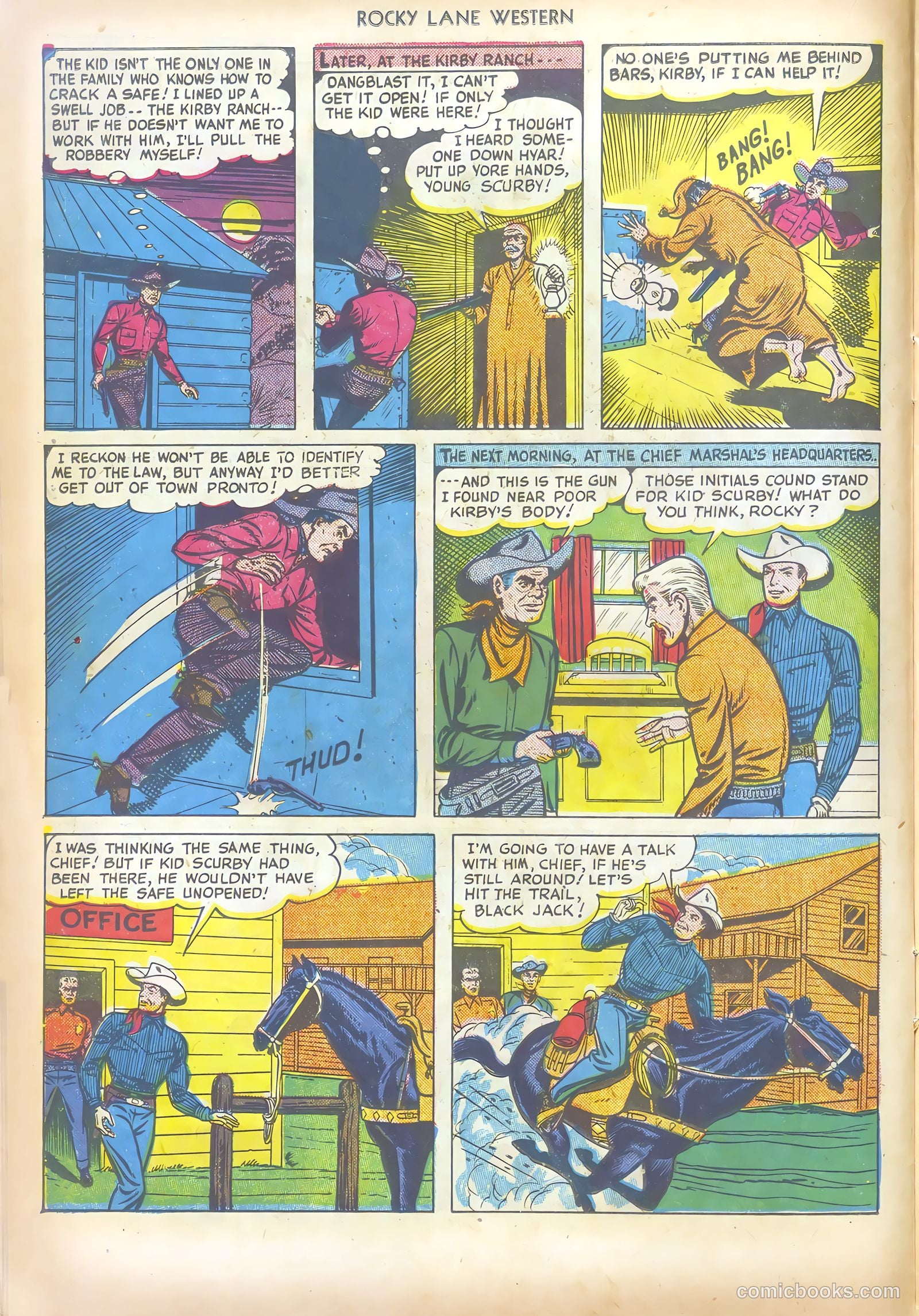 Rocky Lane Western #19 (1950) — page 18 of 52