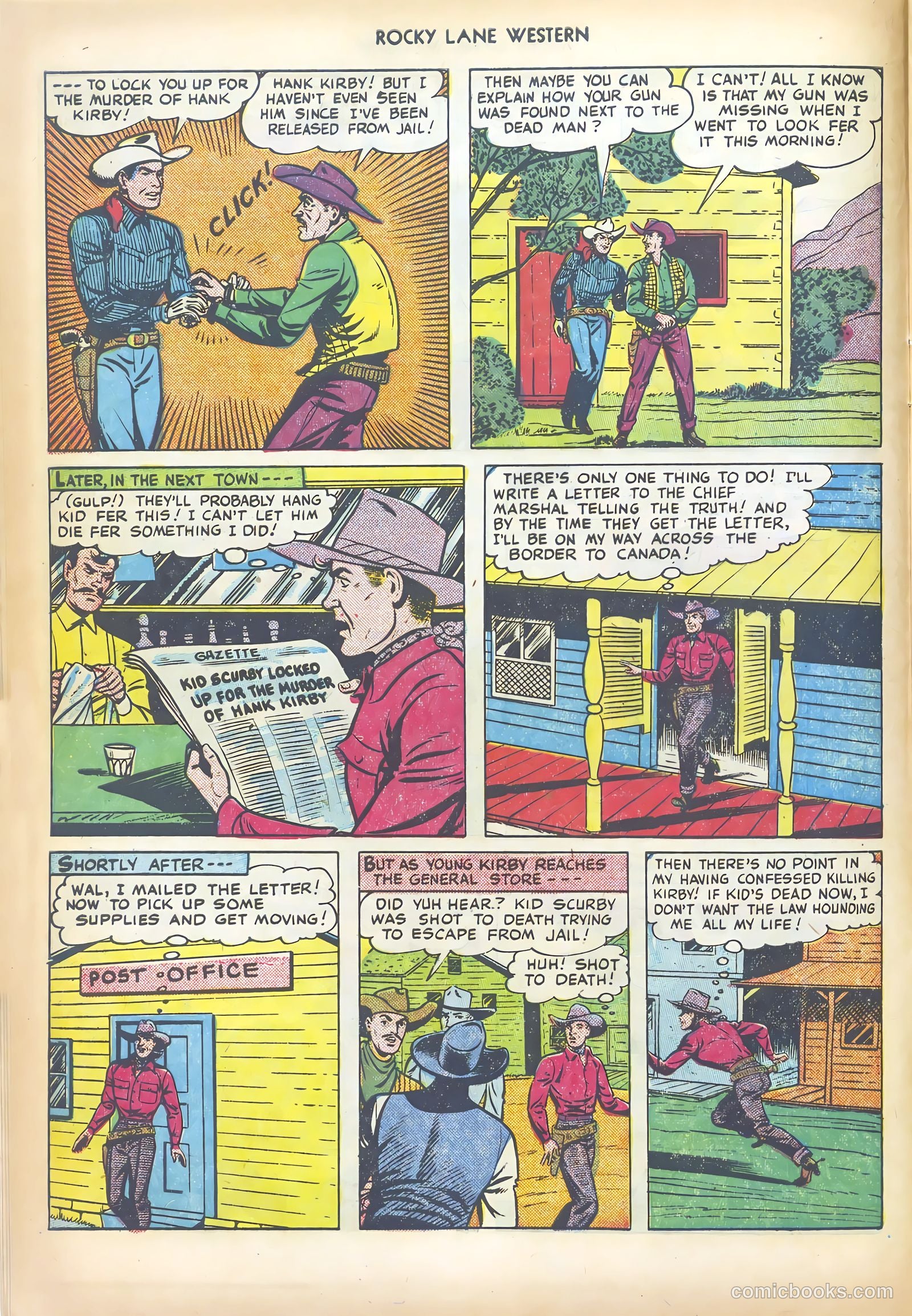 Rocky Lane Western #19 (1950) — page 20 of 52