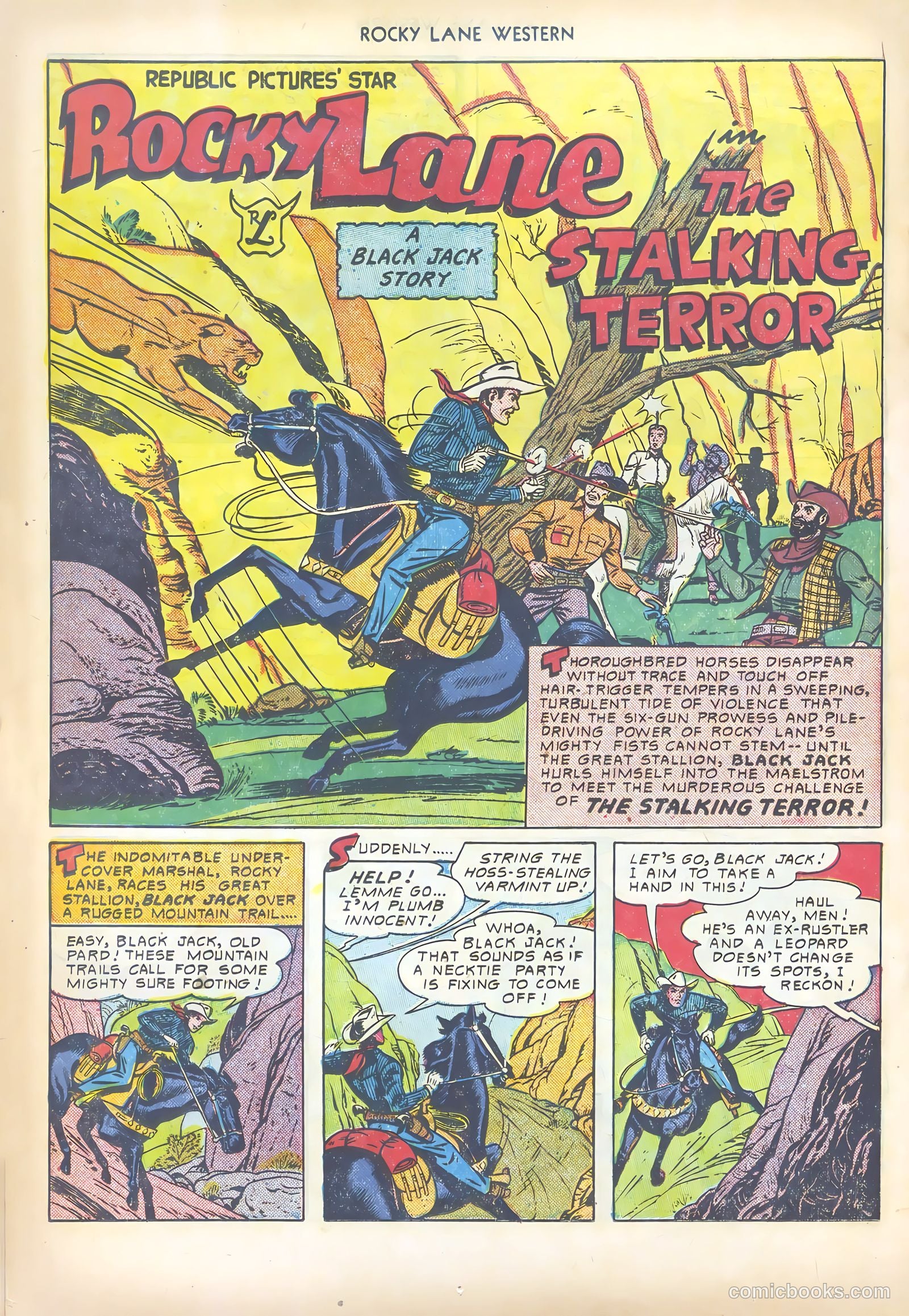 Rocky Lane Western #19 (1950) — page 28 of 52
