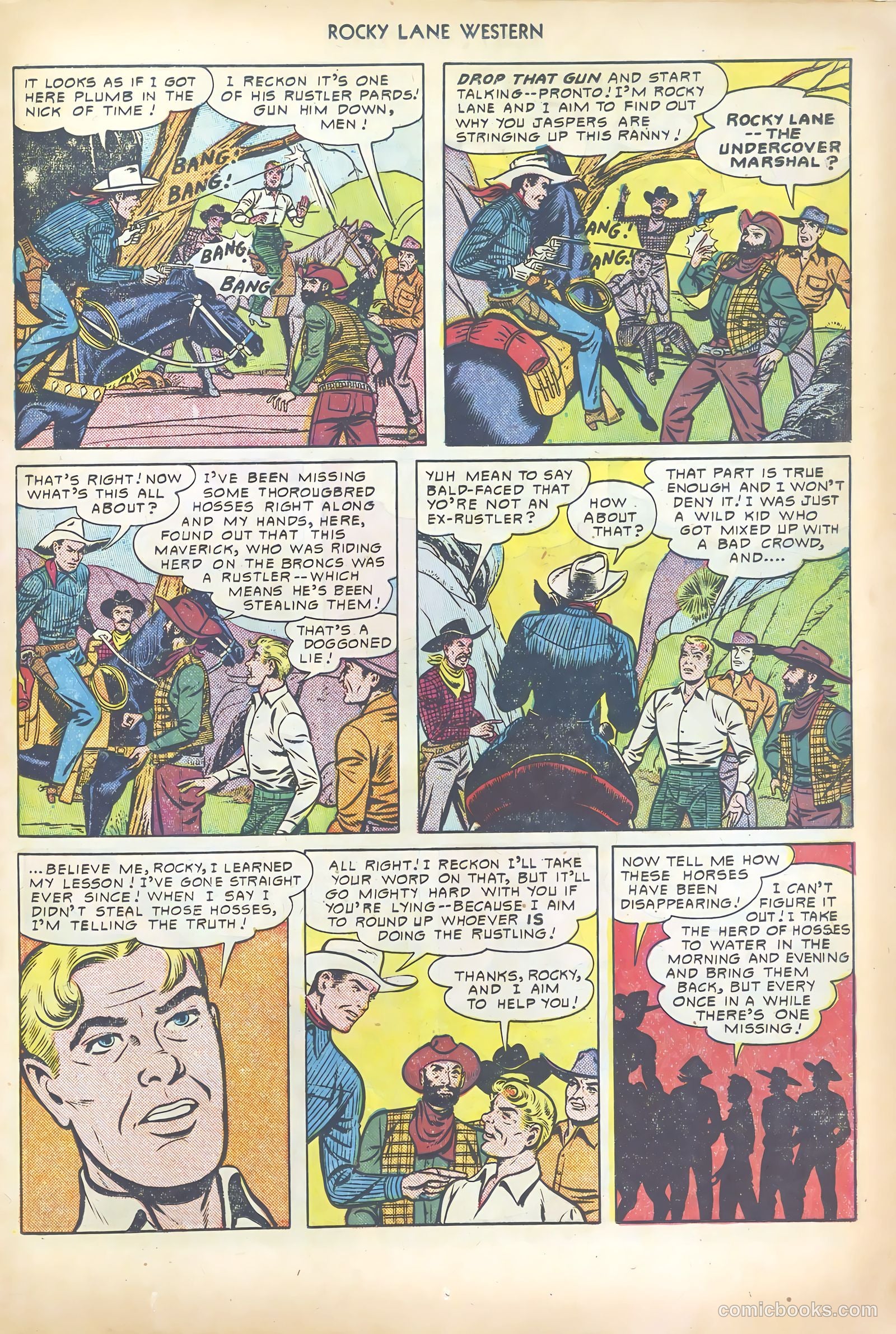 Rocky Lane Western #19 (1950) — page 29 of 52