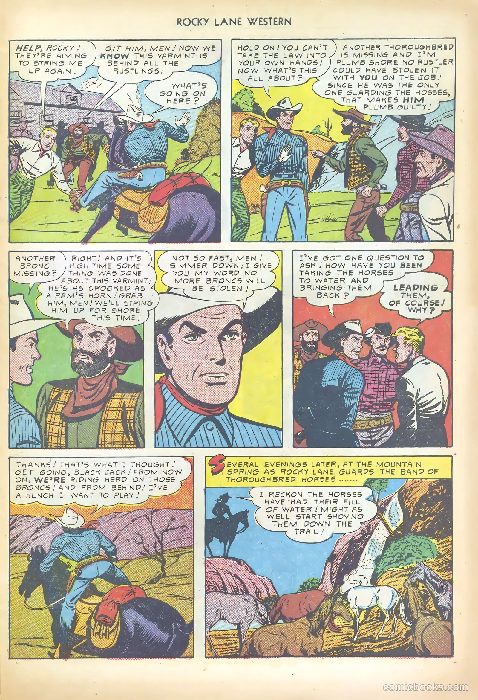 Rocky Lane Western #19 (1950) — page 31 of 52
