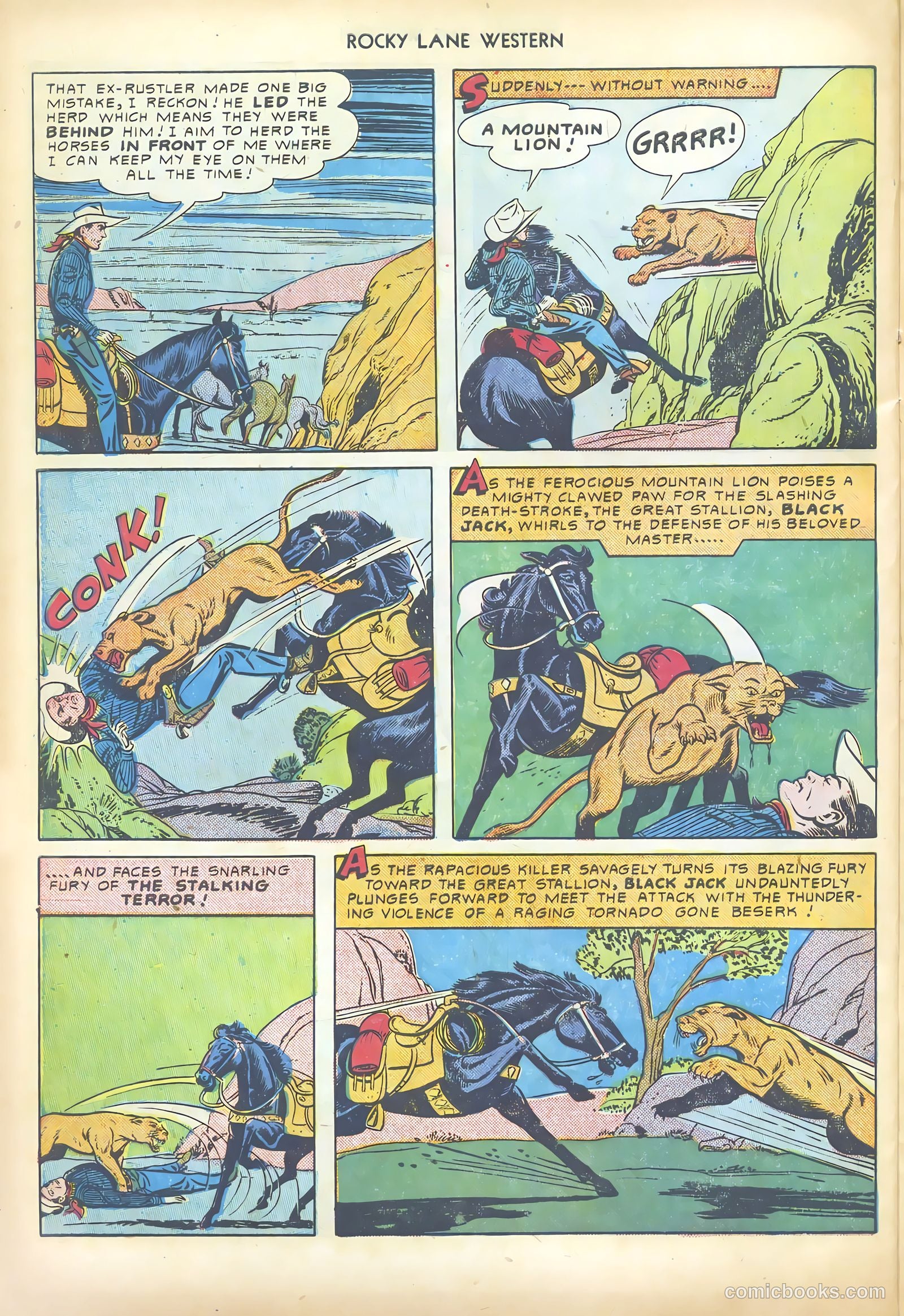 Rocky Lane Western #19 (1950) — page 32 of 52
