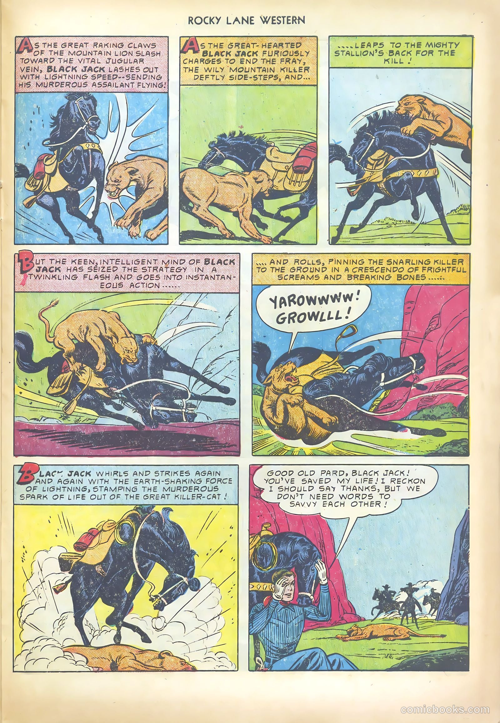 Rocky Lane Western #19 (1950) — page 33 of 52