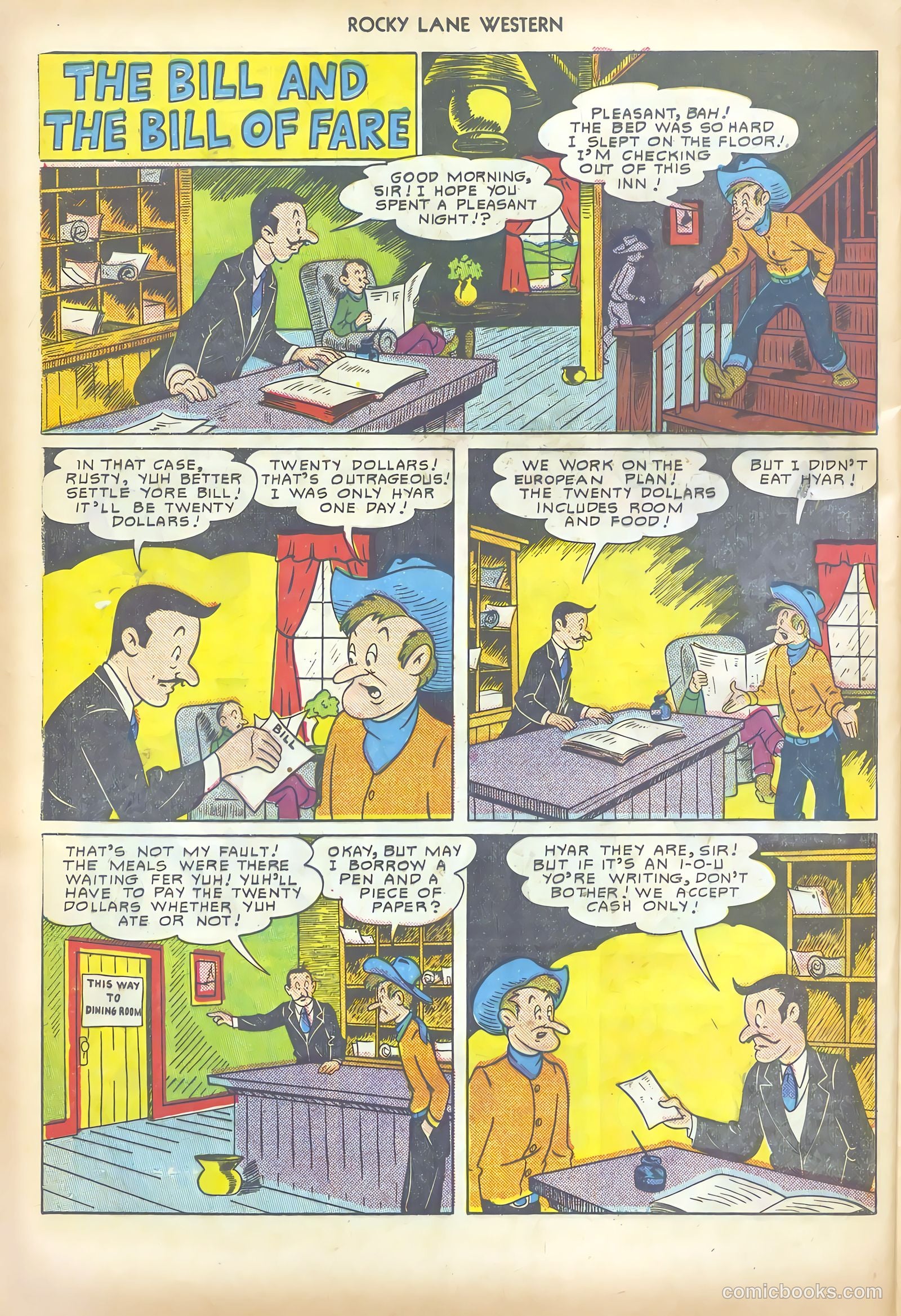 Rocky Lane Western #19 (1950) — page 36 of 52