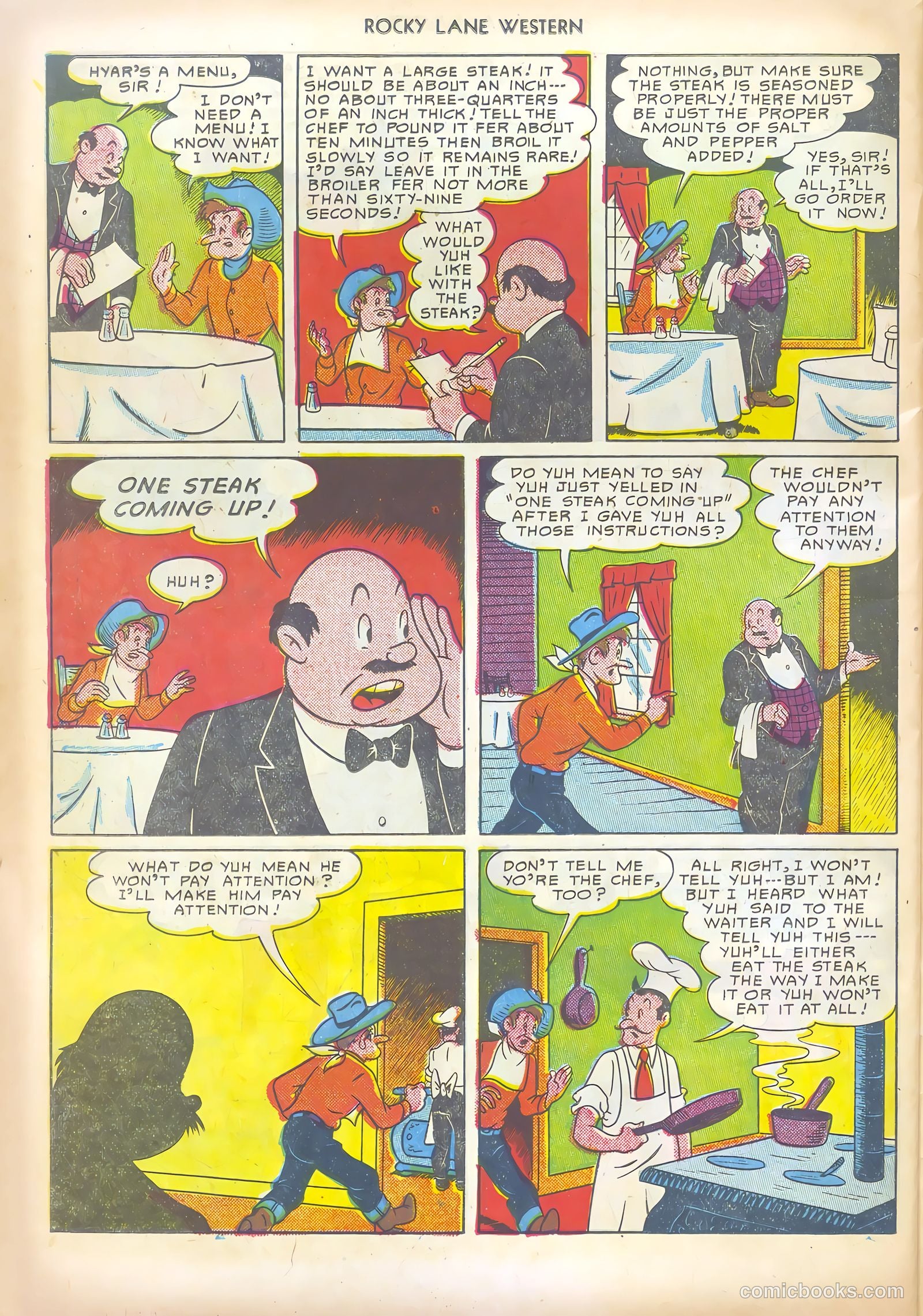 Rocky Lane Western #19 (1950) — page 38 of 52