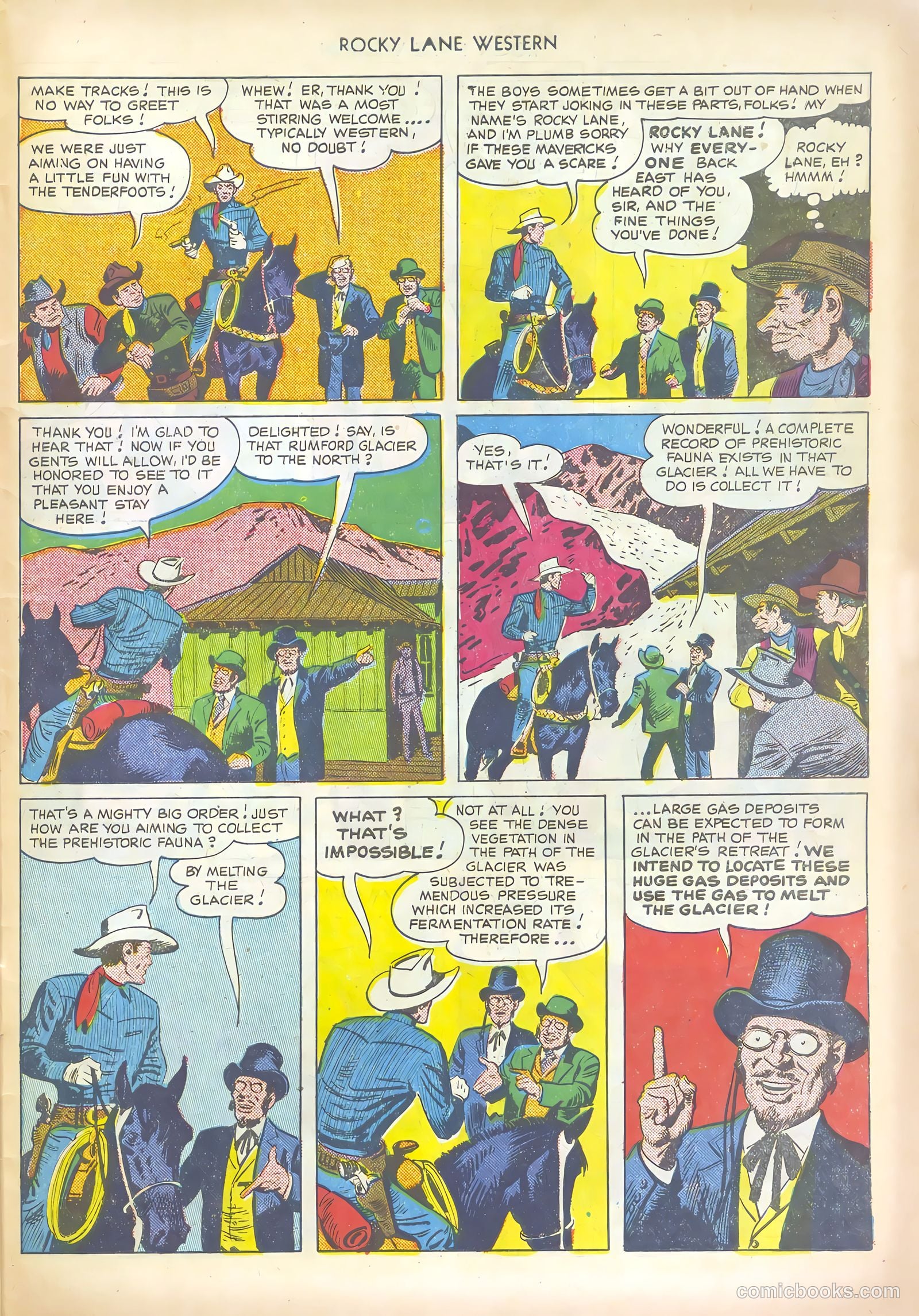 Rocky Lane Western #19 (1950) — page 42 of 52