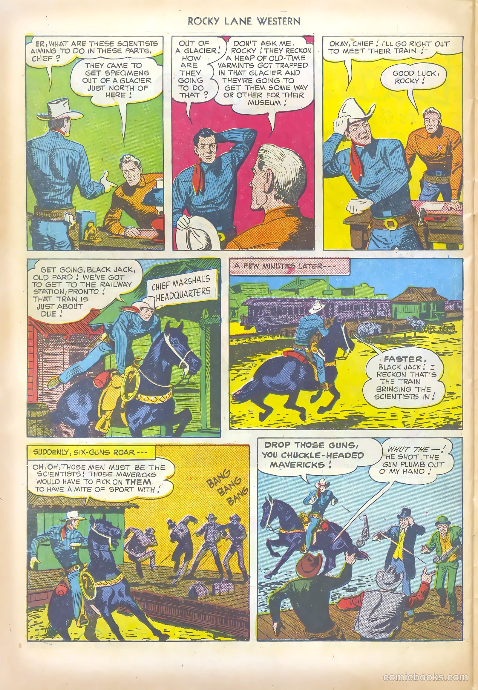 Rocky Lane Western #19 (1950) — page 43 of 52