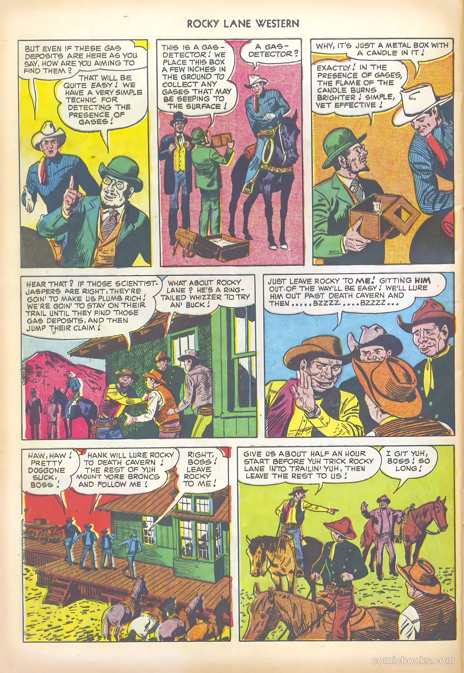 Rocky Lane Western #19 (1950) — page 44 of 52