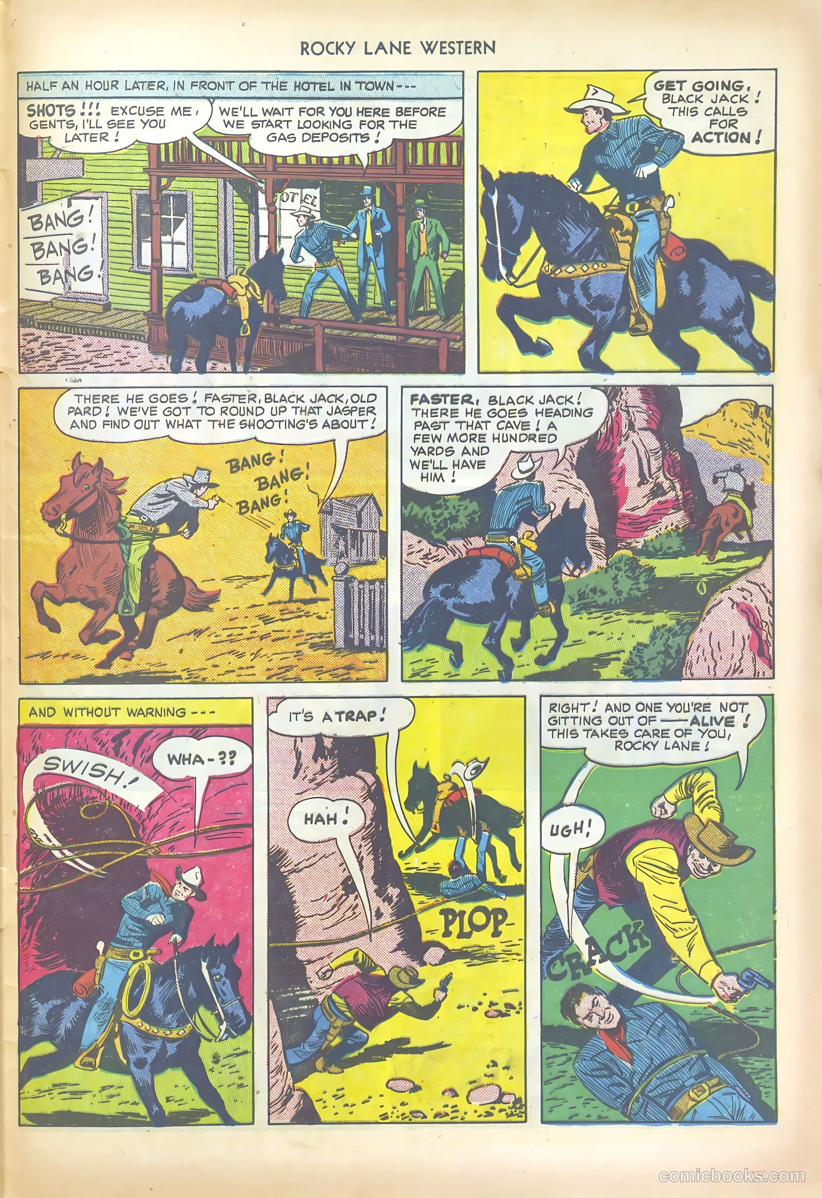 Rocky Lane Western #19 (1950) — page 45 of 52