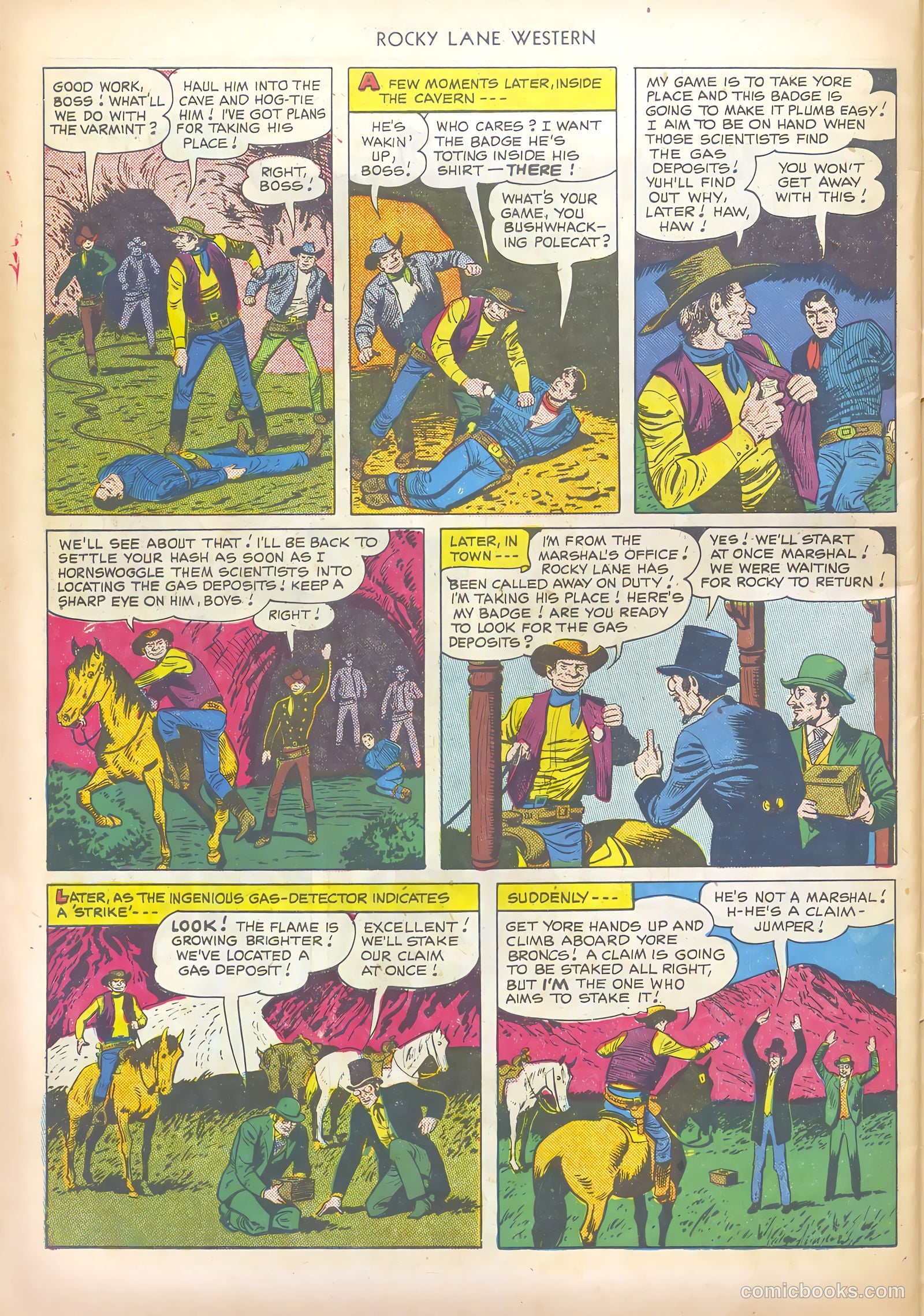 Rocky Lane Western #19 (1950) — page 46 of 52