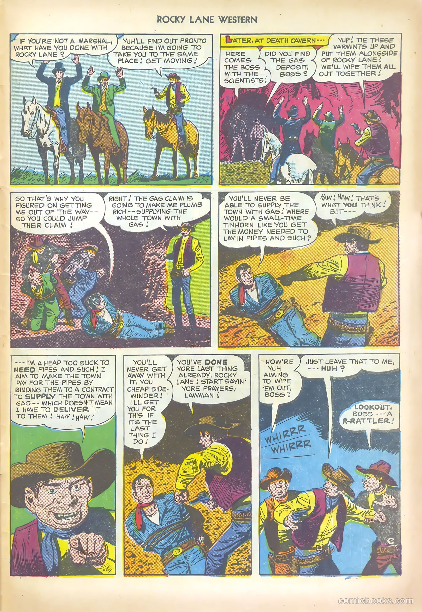 Rocky Lane Western #19 (1950) — page 47 of 52