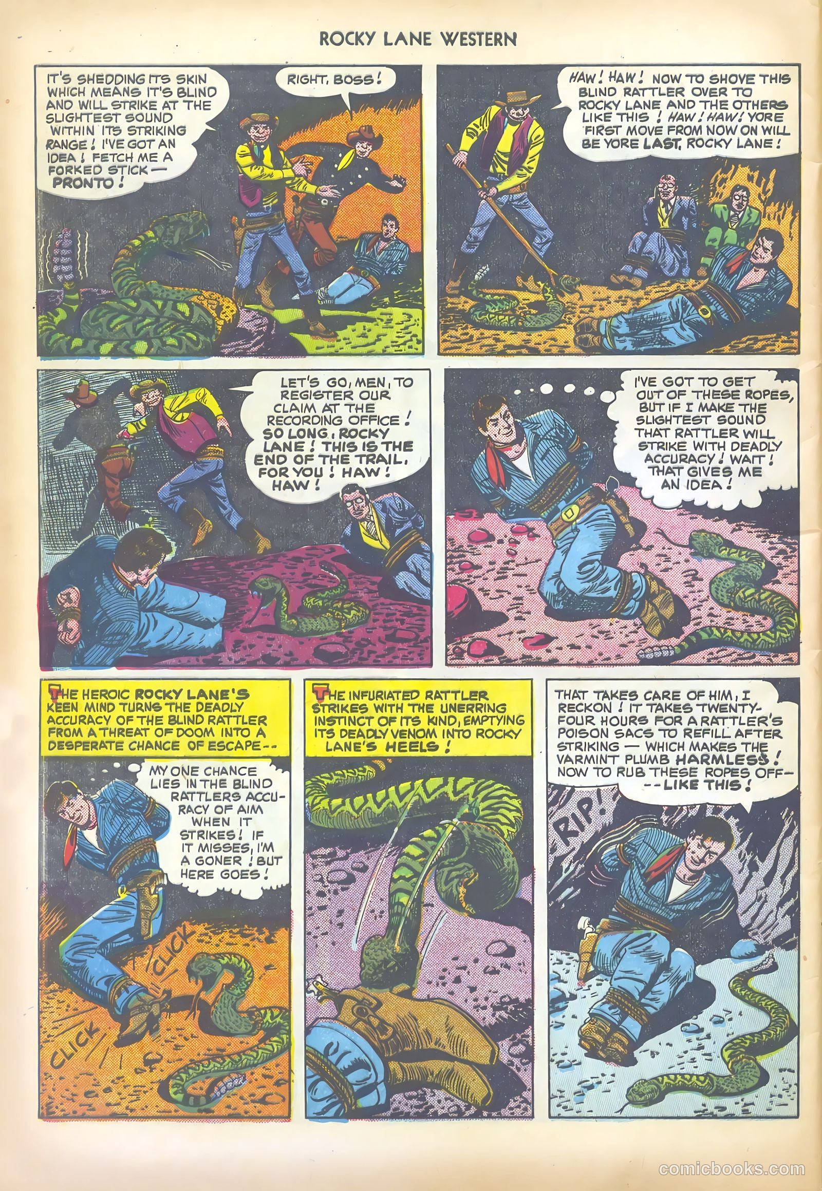 Rocky Lane Western #19 (1950) — page 48 of 52