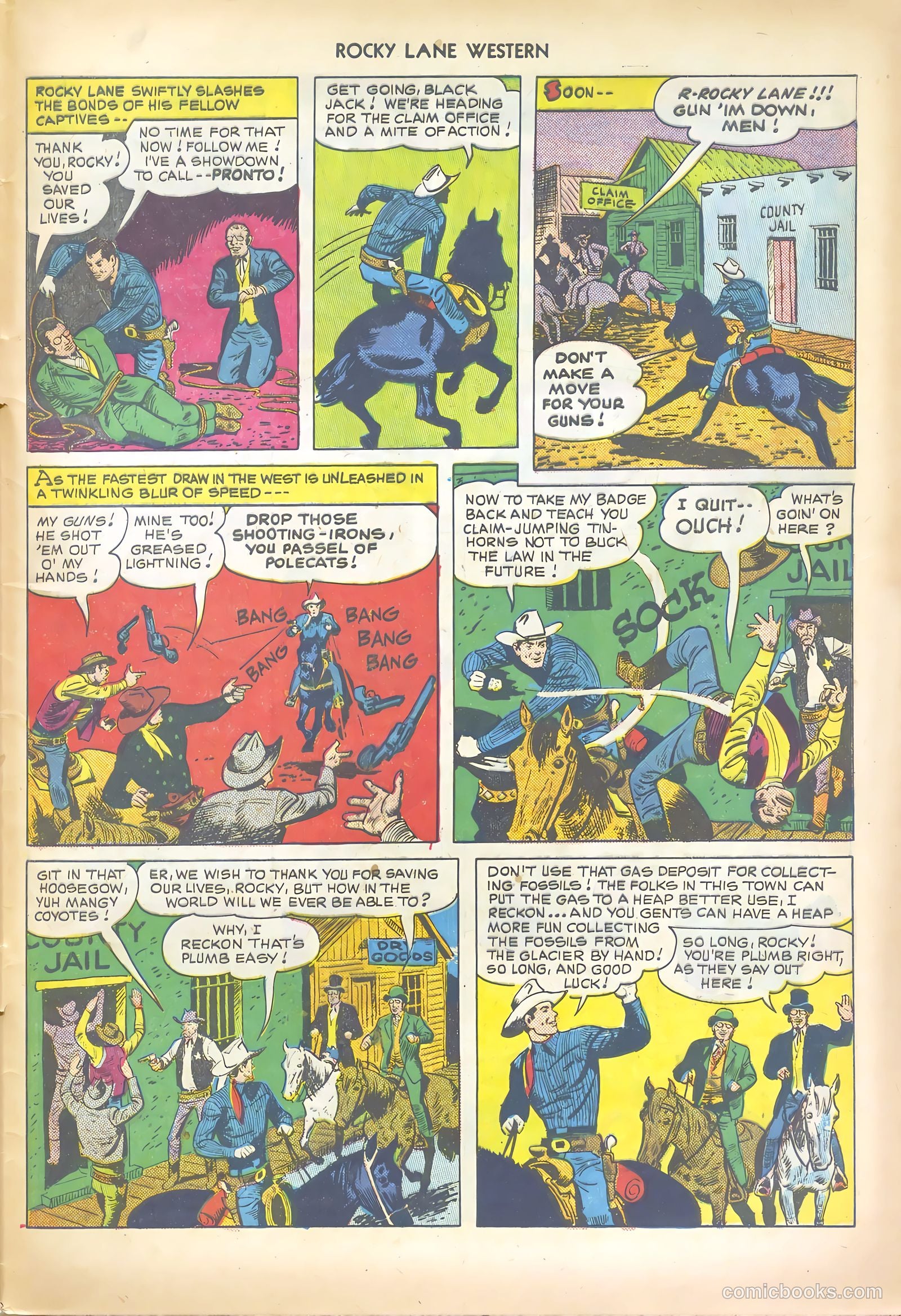 Rocky Lane Western #19 (1950) — page 49 of 52