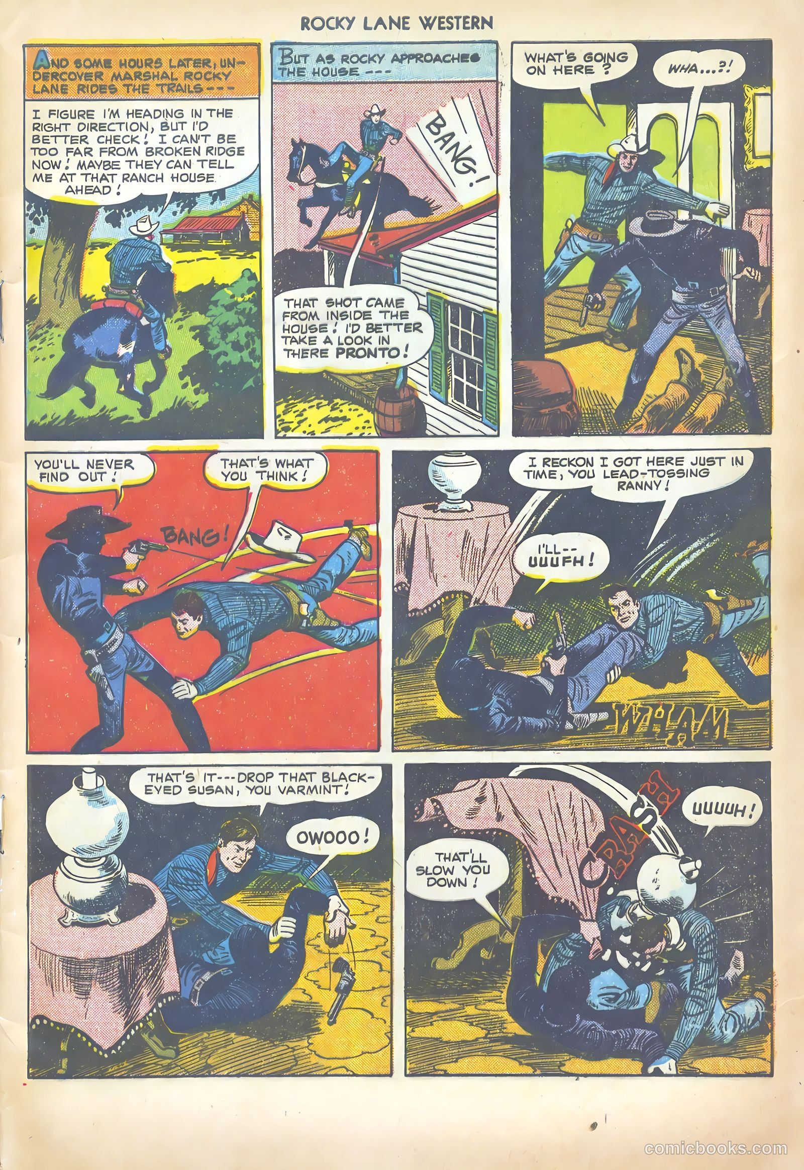 Rocky Lane Western #20 (1950) — page 5 of 52