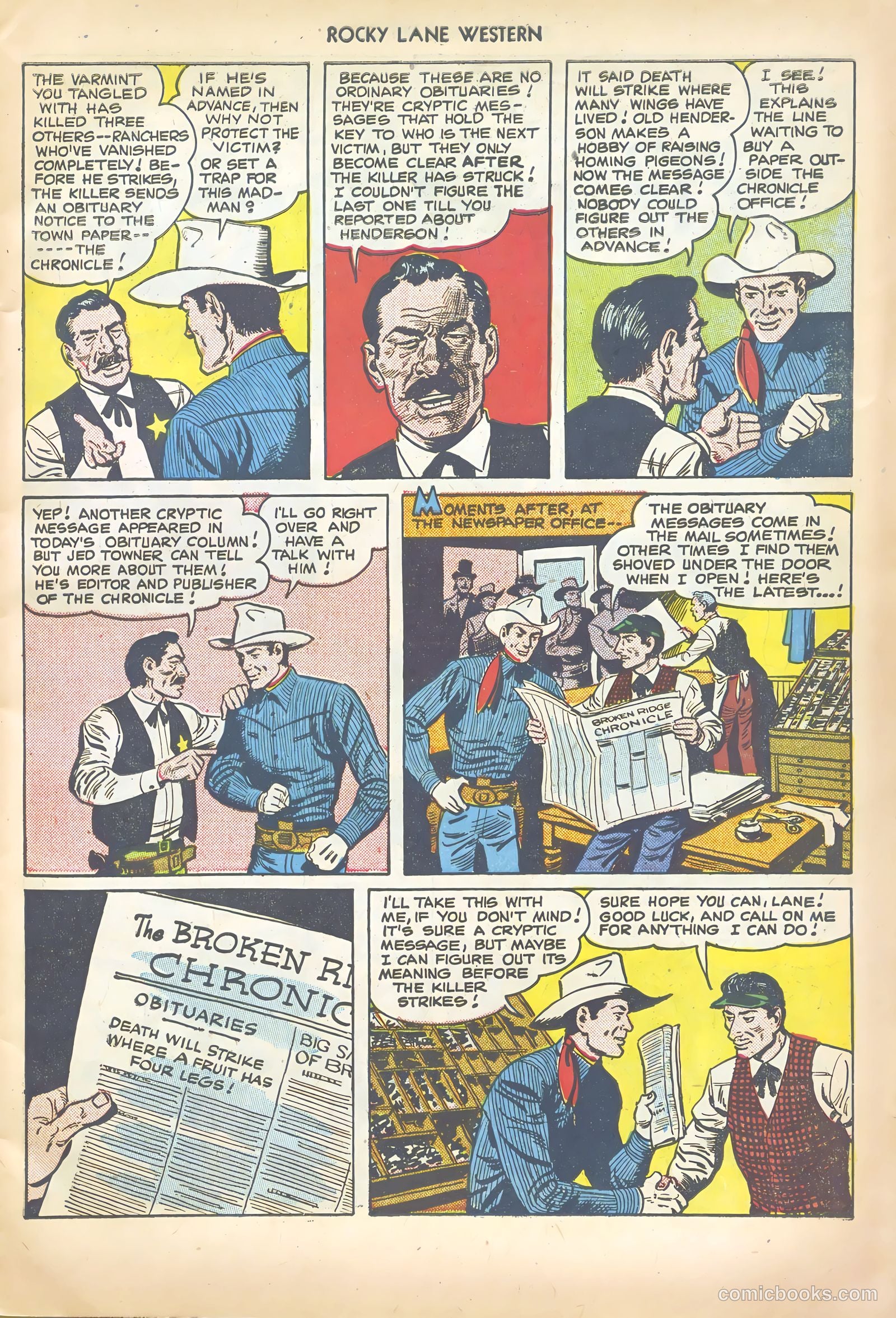 Rocky Lane Western #20 (1950) — page 7 of 52
