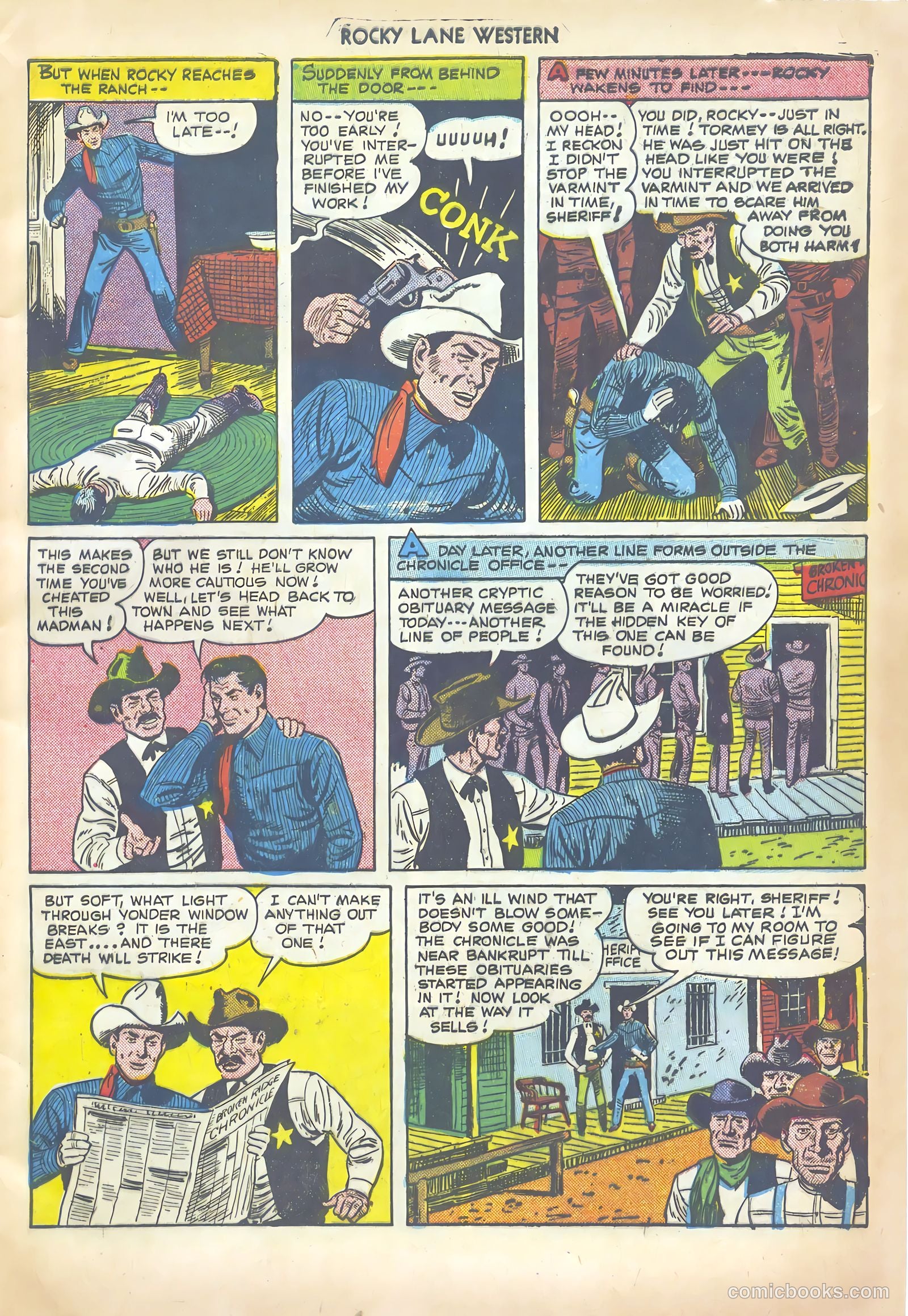Rocky Lane Western #20 (1950) — page 9 of 52