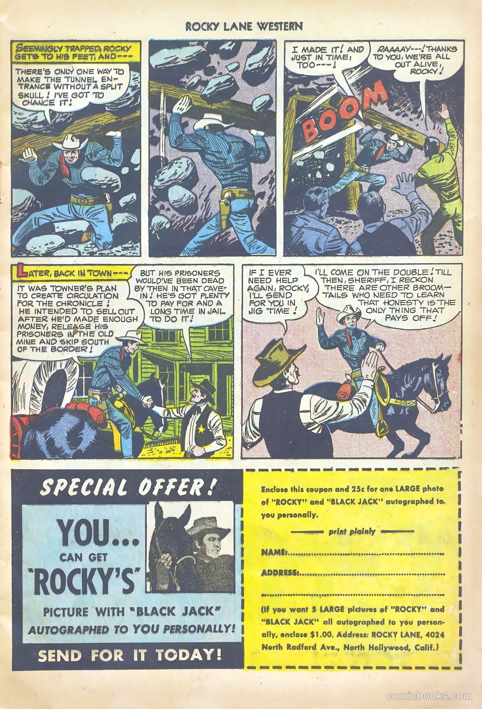 Rocky Lane Western #20 (1950) — page 13 of 52