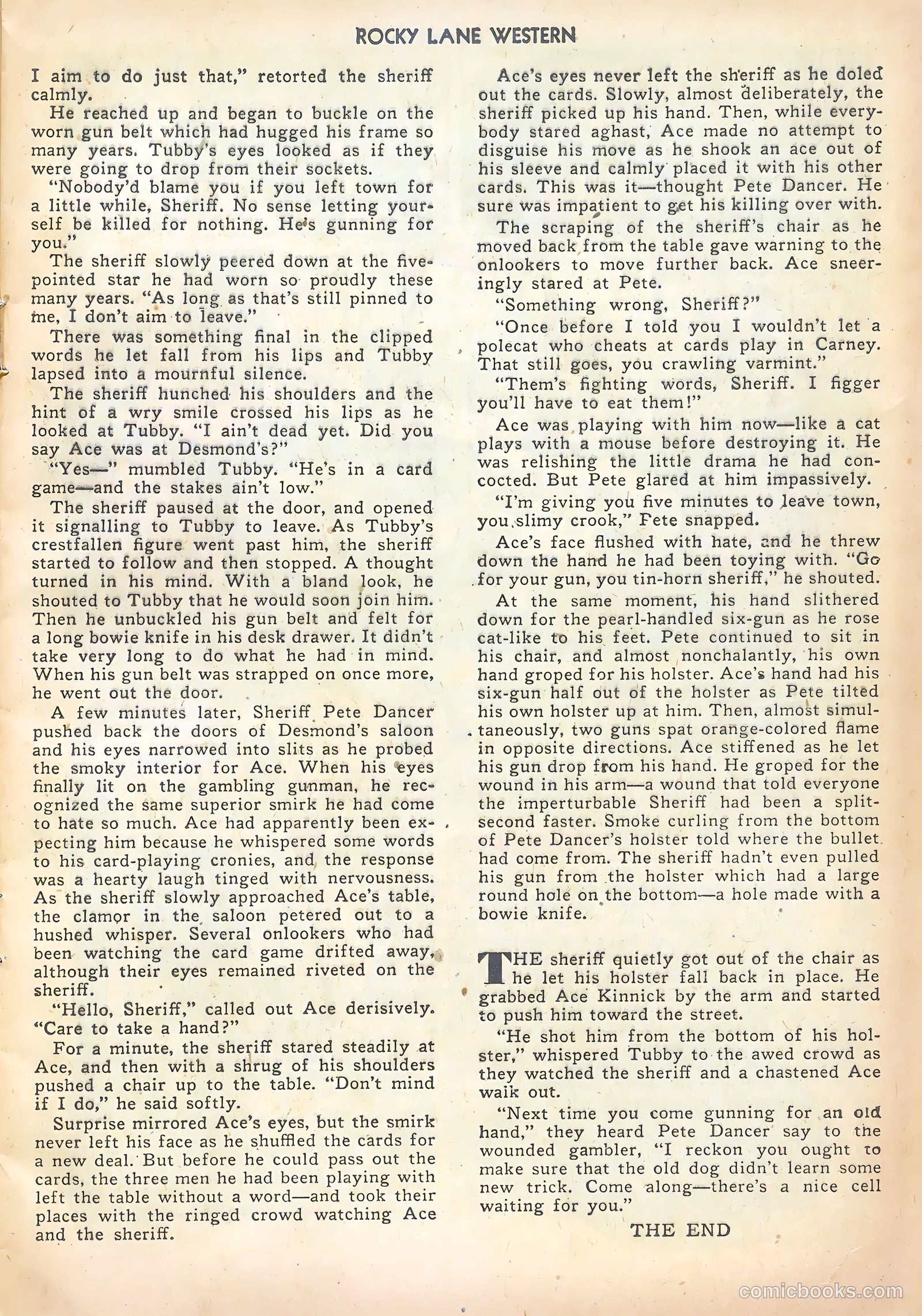 Rocky Lane Western #20 (1950) — page 17 of 52