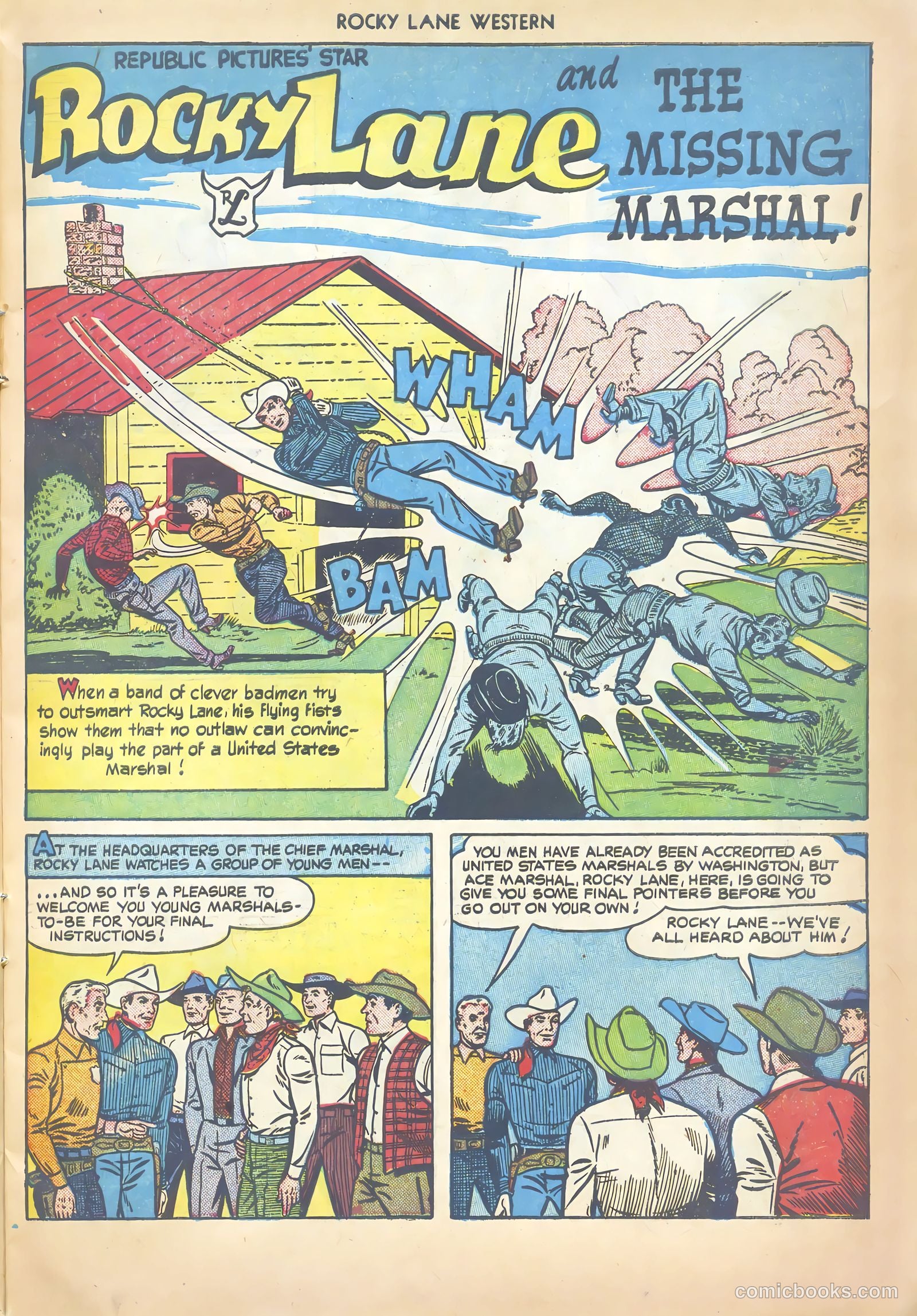 Rocky Lane Western #20 (1950) — page 19 of 52