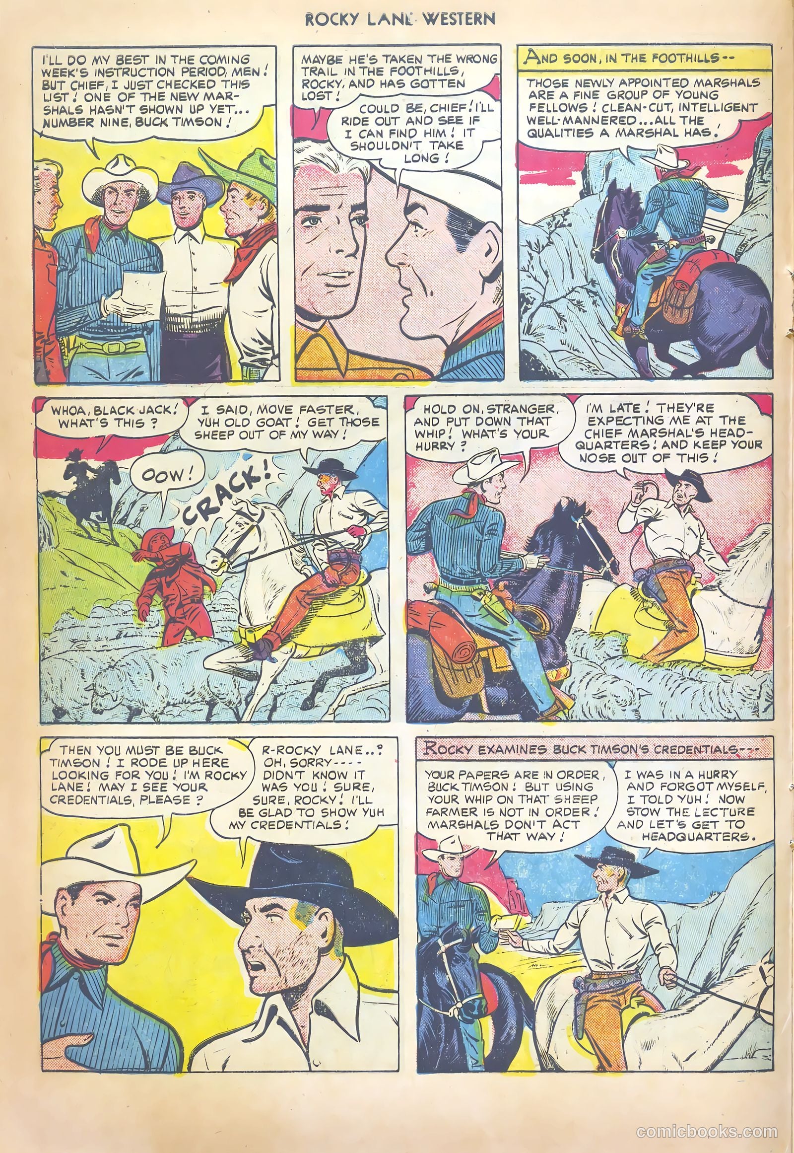 Rocky Lane Western #20 (1950) — page 20 of 52