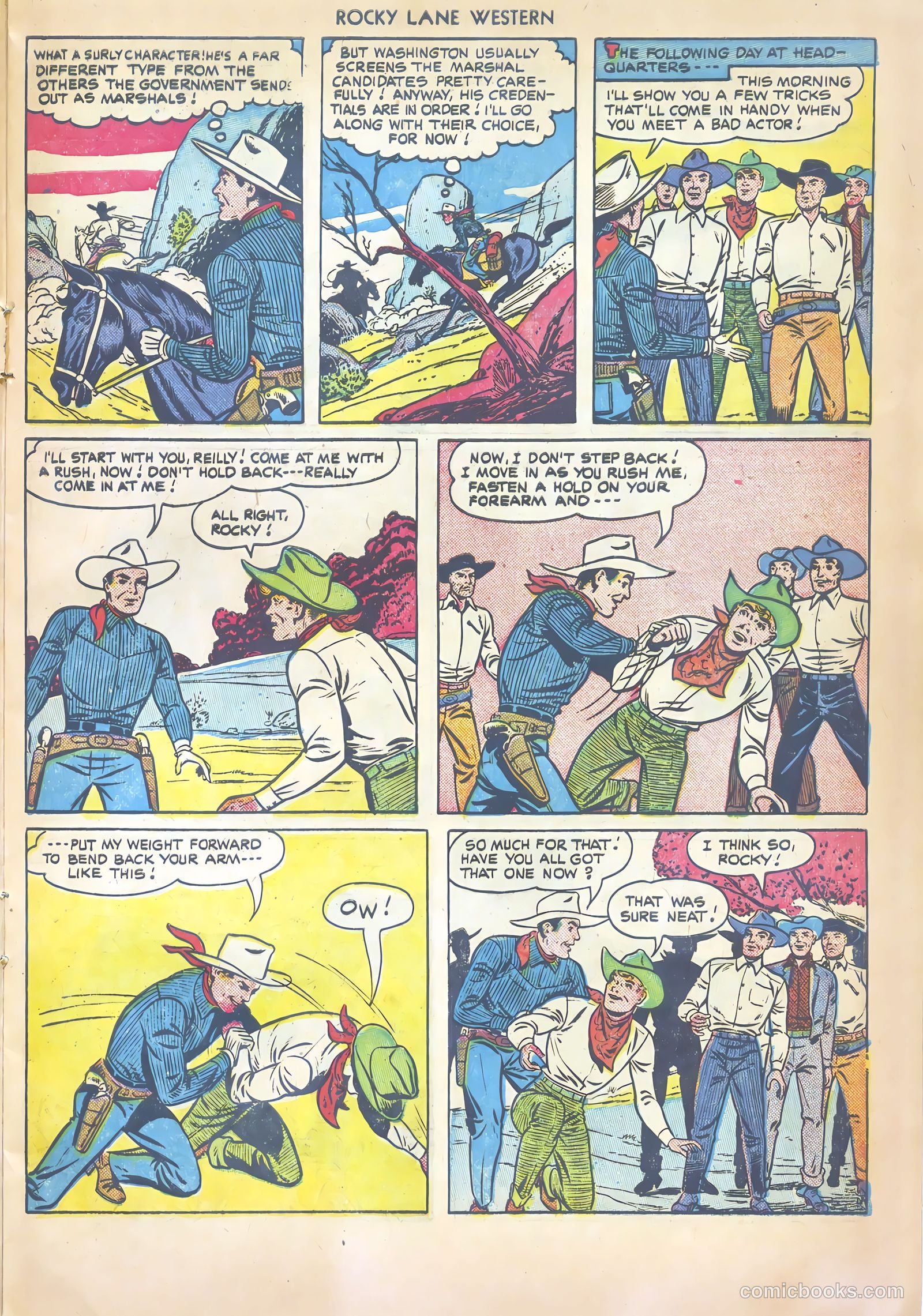 Rocky Lane Western #20 (1950) — page 21 of 52