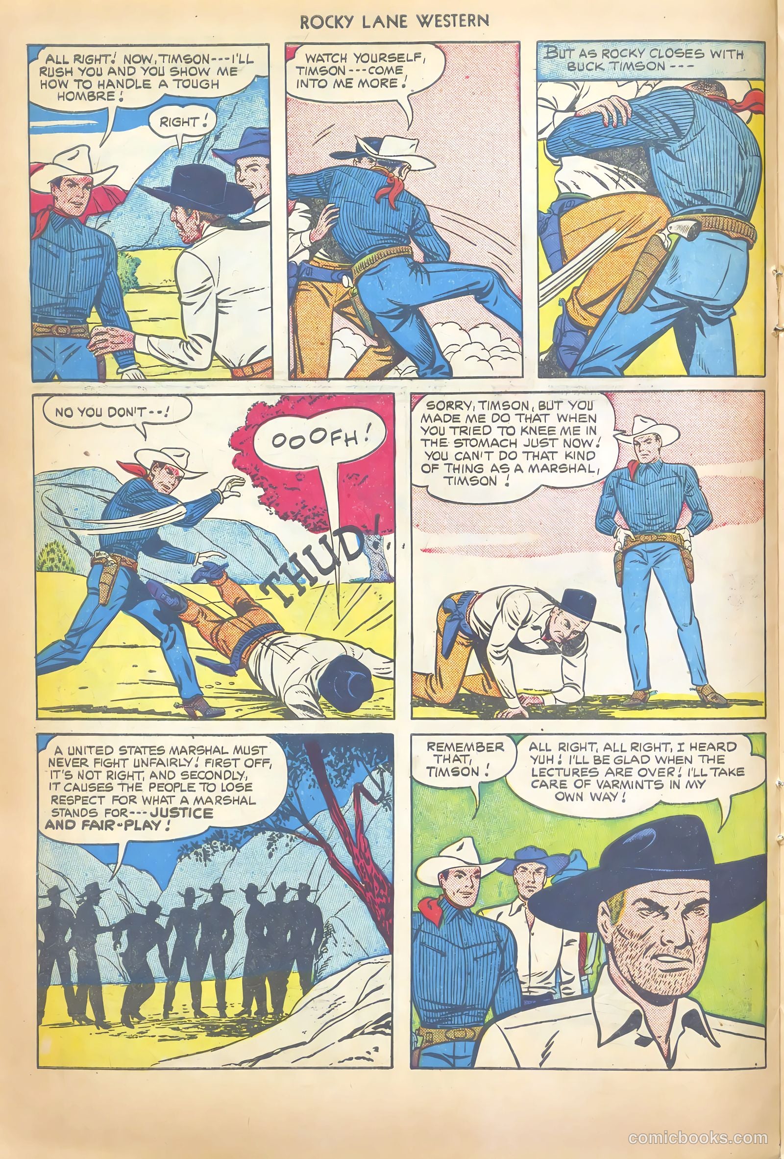 Rocky Lane Western #20 (1950) — page 22 of 52