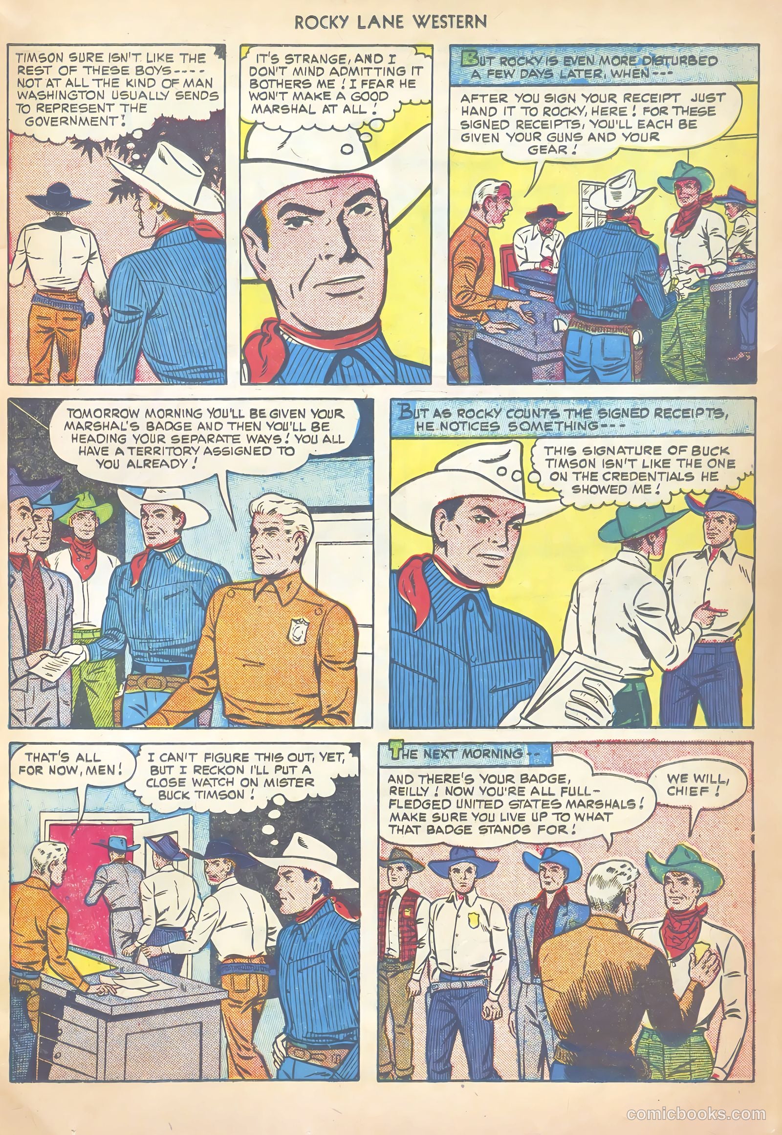 Rocky Lane Western #20 (1950) — page 23 of 52