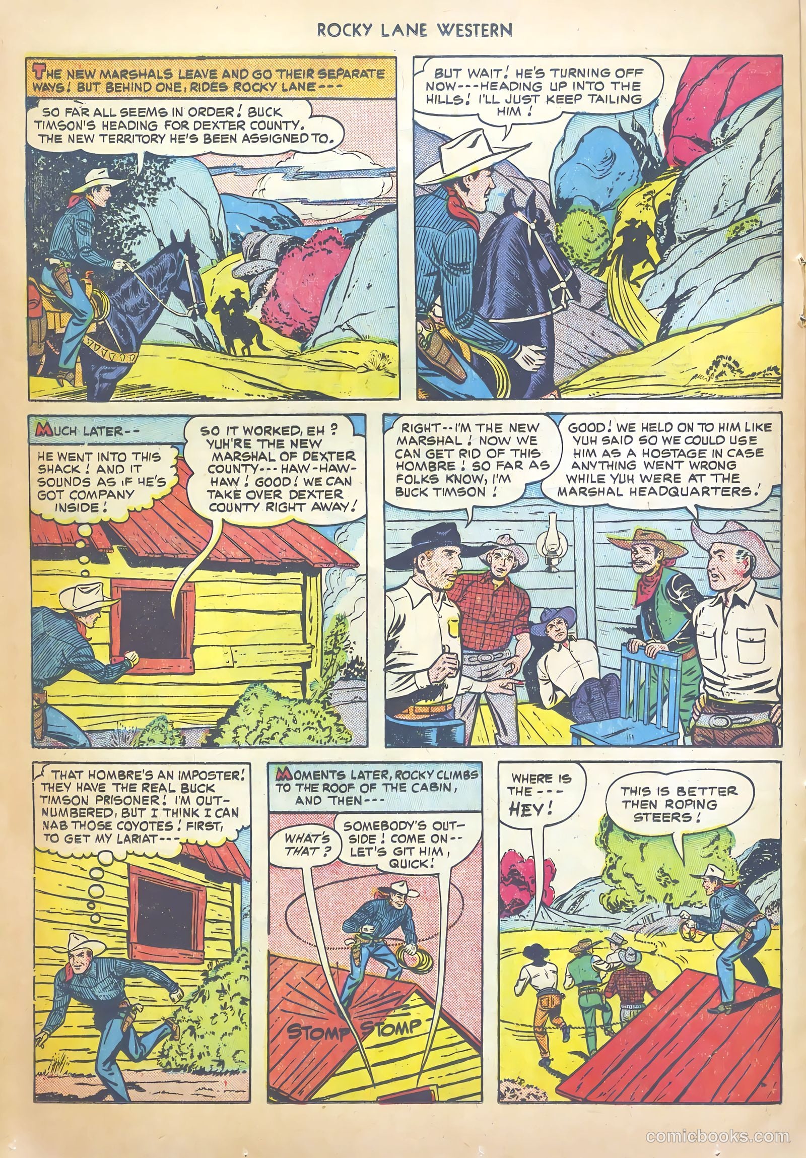 Rocky Lane Western #20 (1950) — page 24 of 52