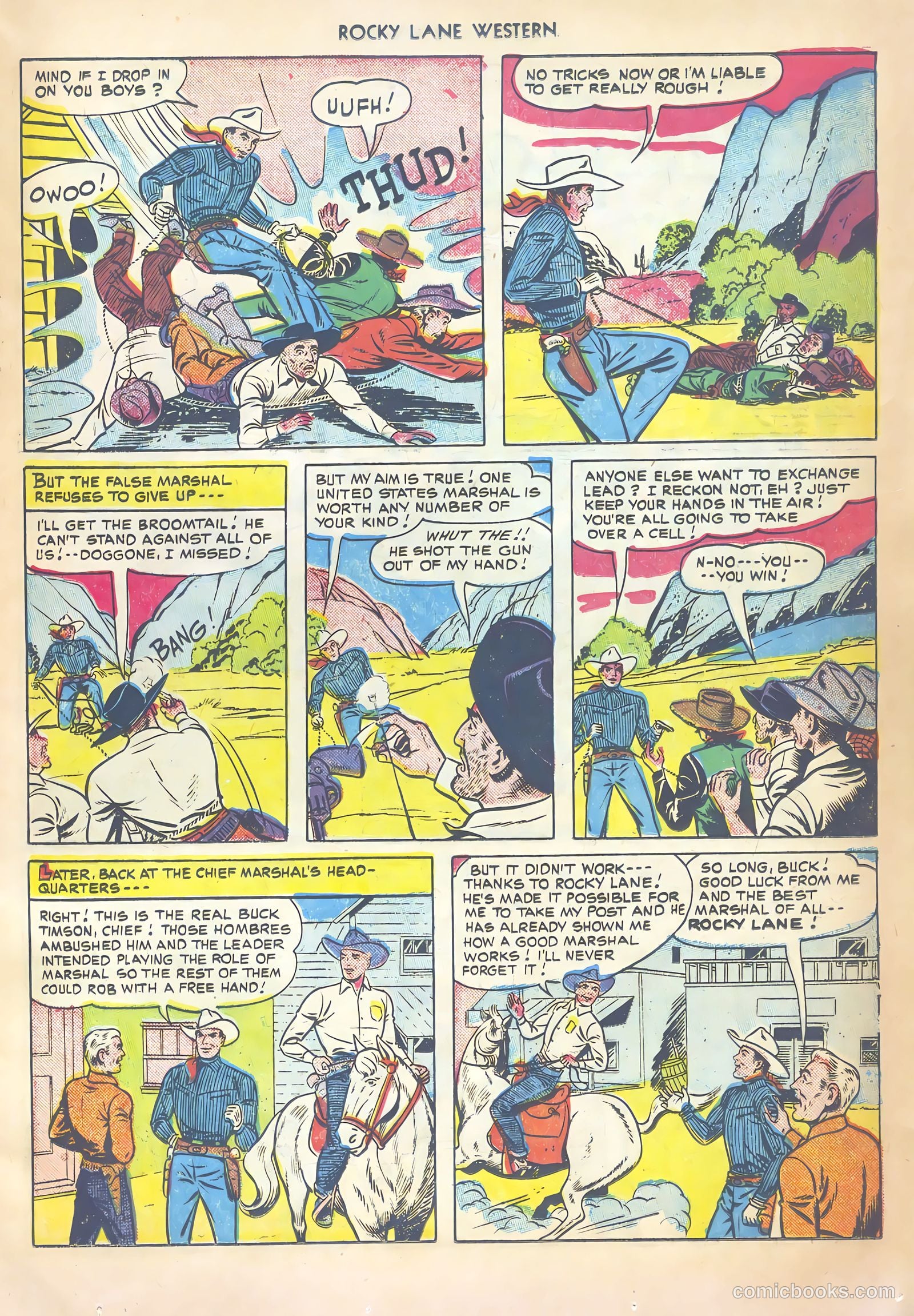 Rocky Lane Western #20 (1950) — page 25 of 52